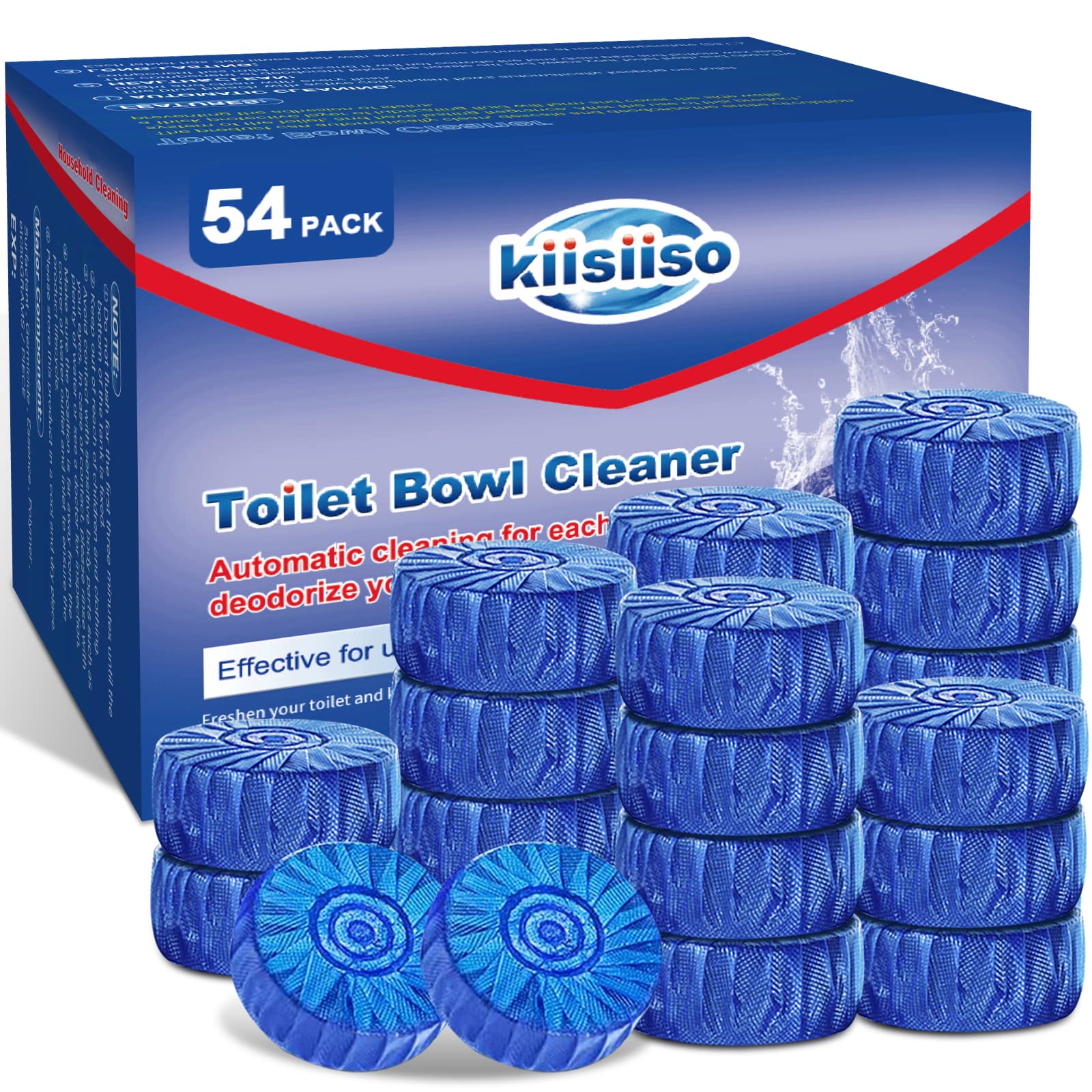 [18/ 30/ 54 Pack] Commercial & Household Toilet Bowl Cleaners