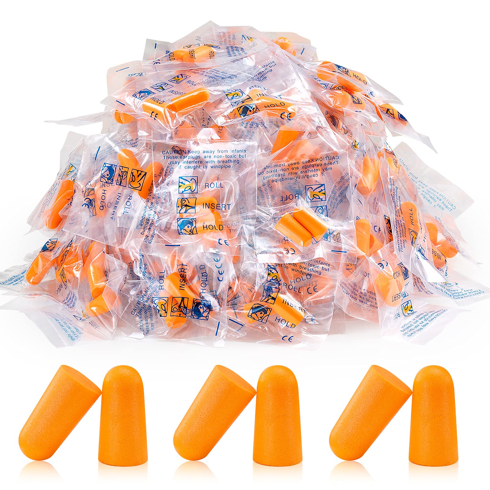 [50 Pairs] Ear Plugs for Noise Canceling