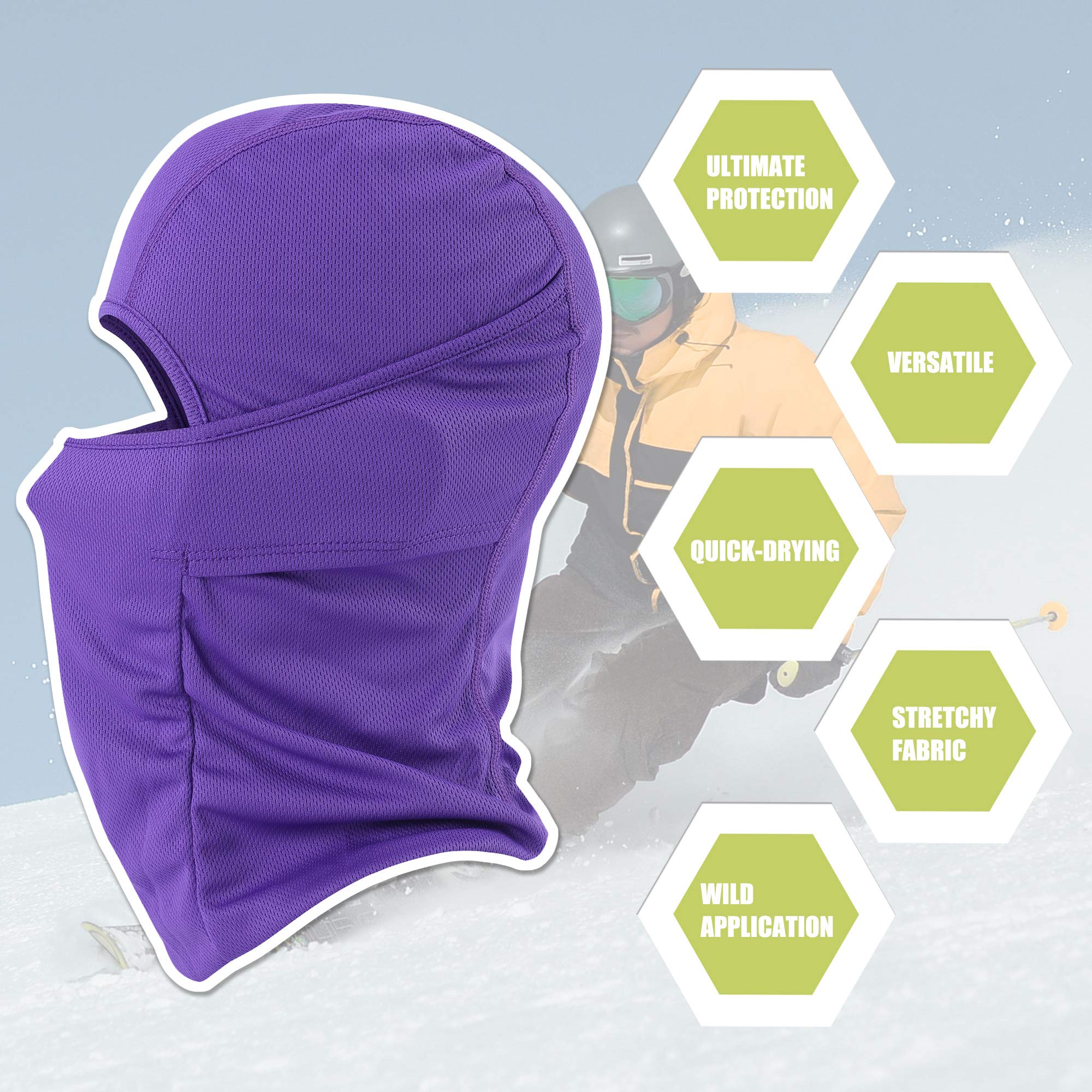 [1 PC] Face Mask Adjustable Windproof UV Protection Hood