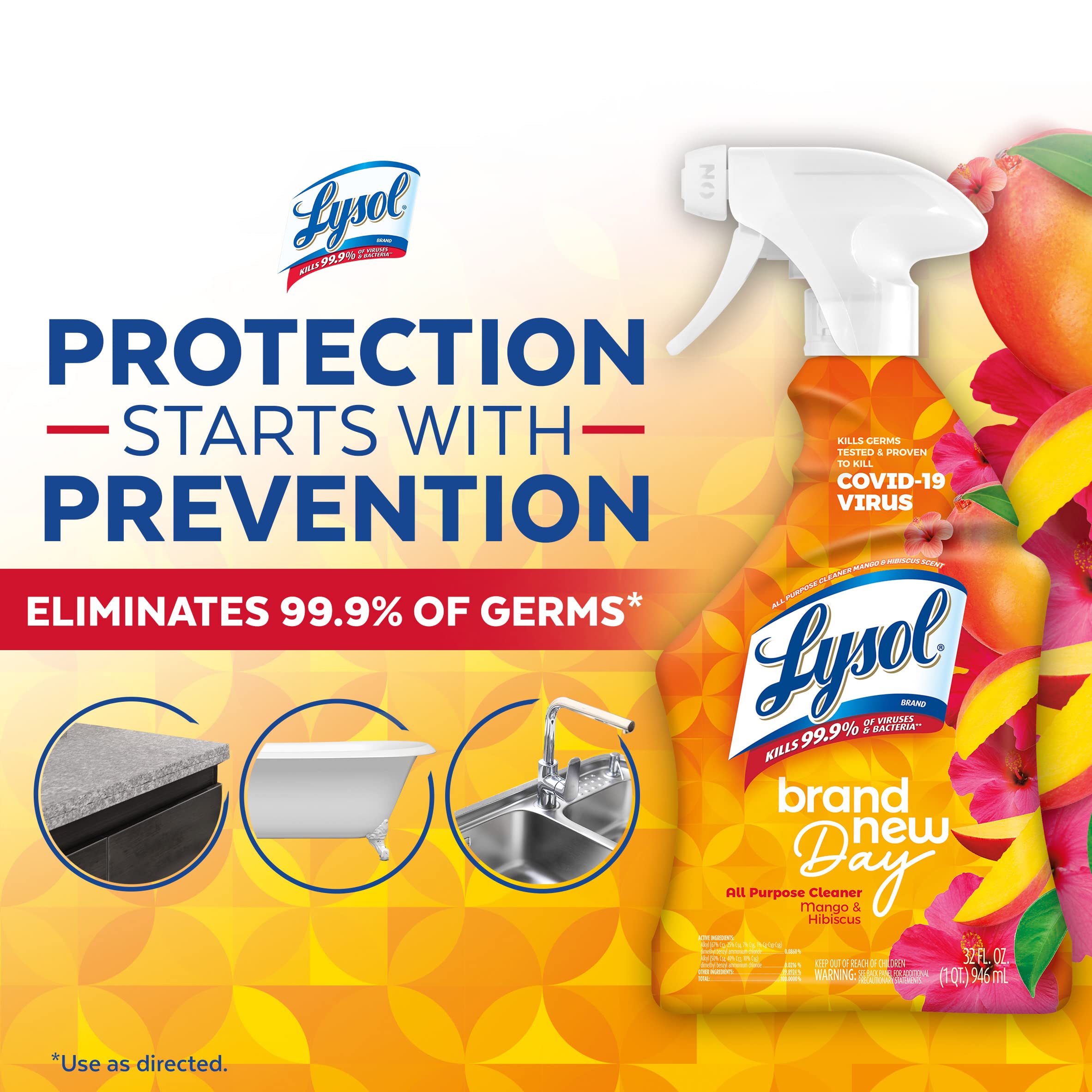 Lysol All-Purpose Cleaner, Sanitizing and Disinfecting Spray, To Clean and Deodorize