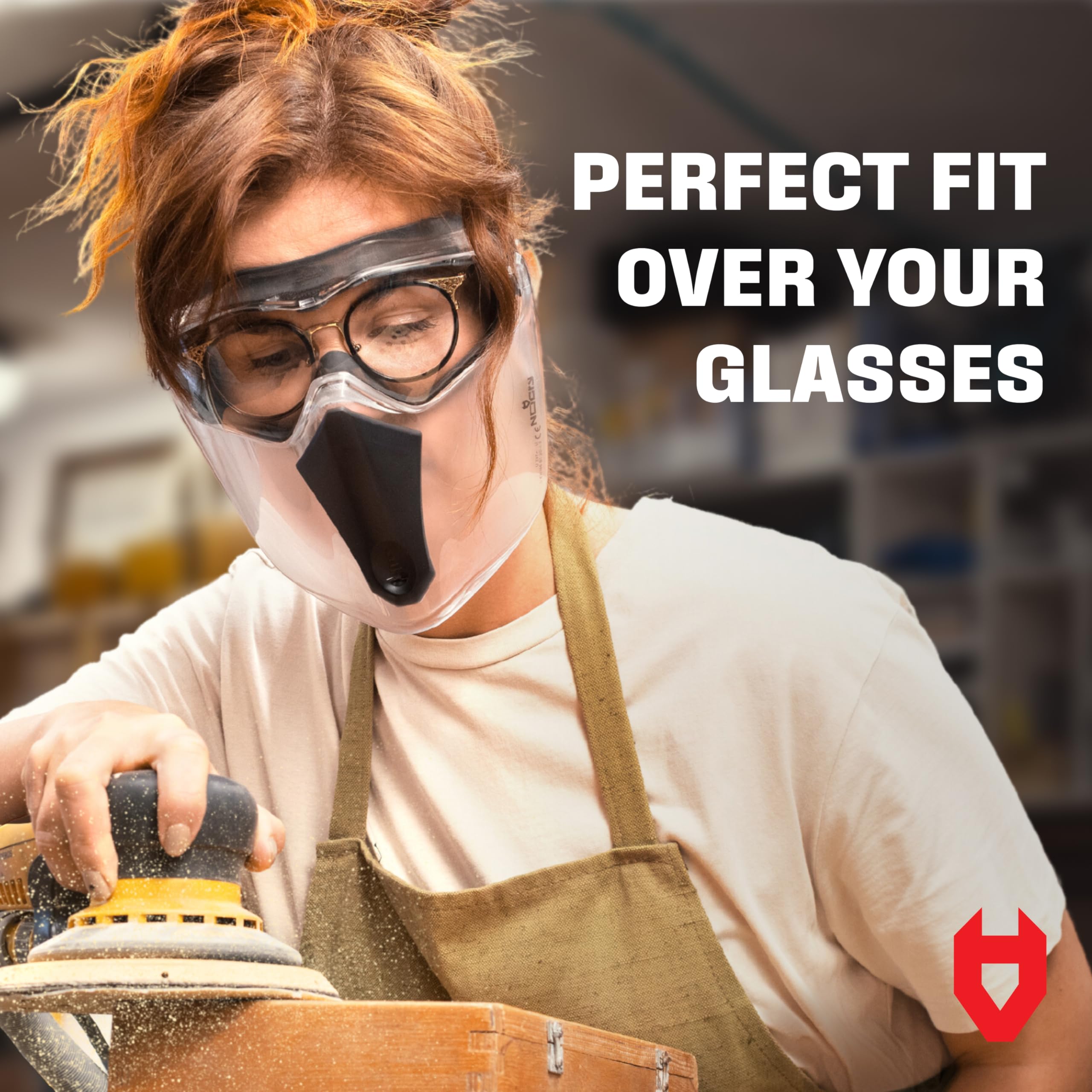 [1 PC] Safety Goggles Over Glasses with Extreme Impact Resistance