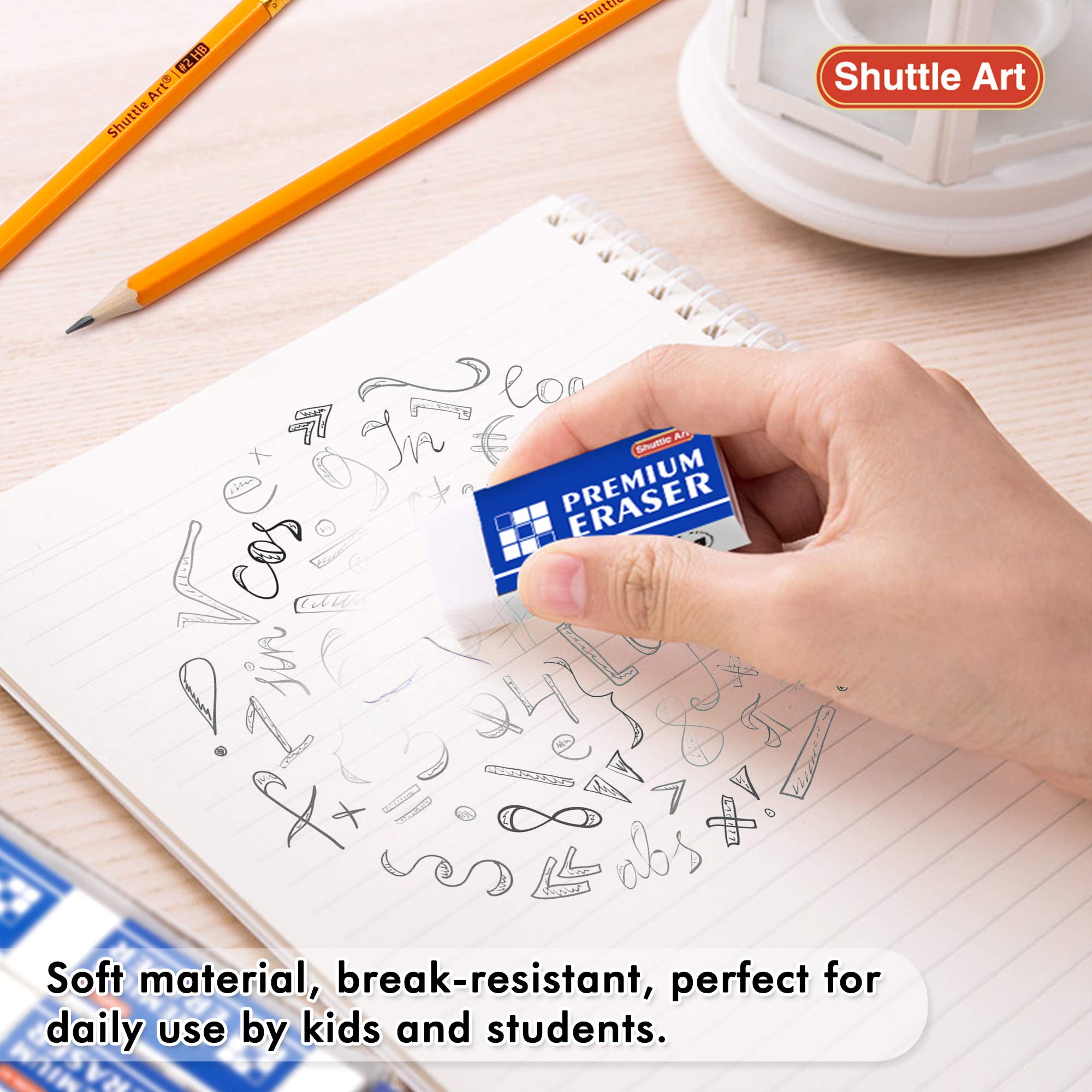 Erasers, 72 Pack Premium Erasers Bulk