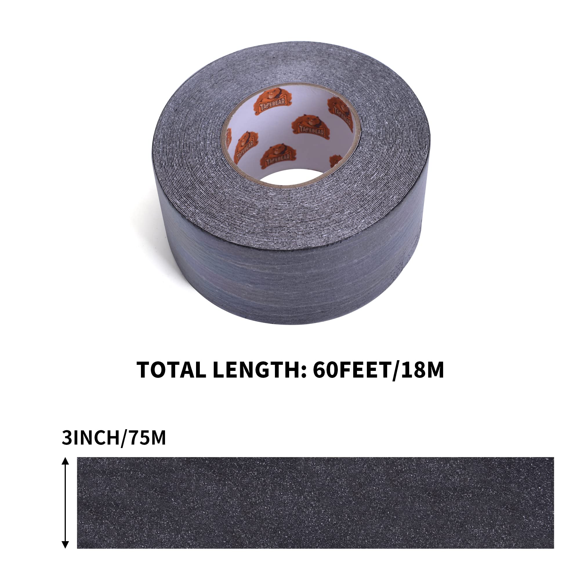 [1 Roll] Anti-Slip Safety Tape for Indoor/Outdoor, Compatible with Plastic, Wood, Ceramic, Glass, Metal