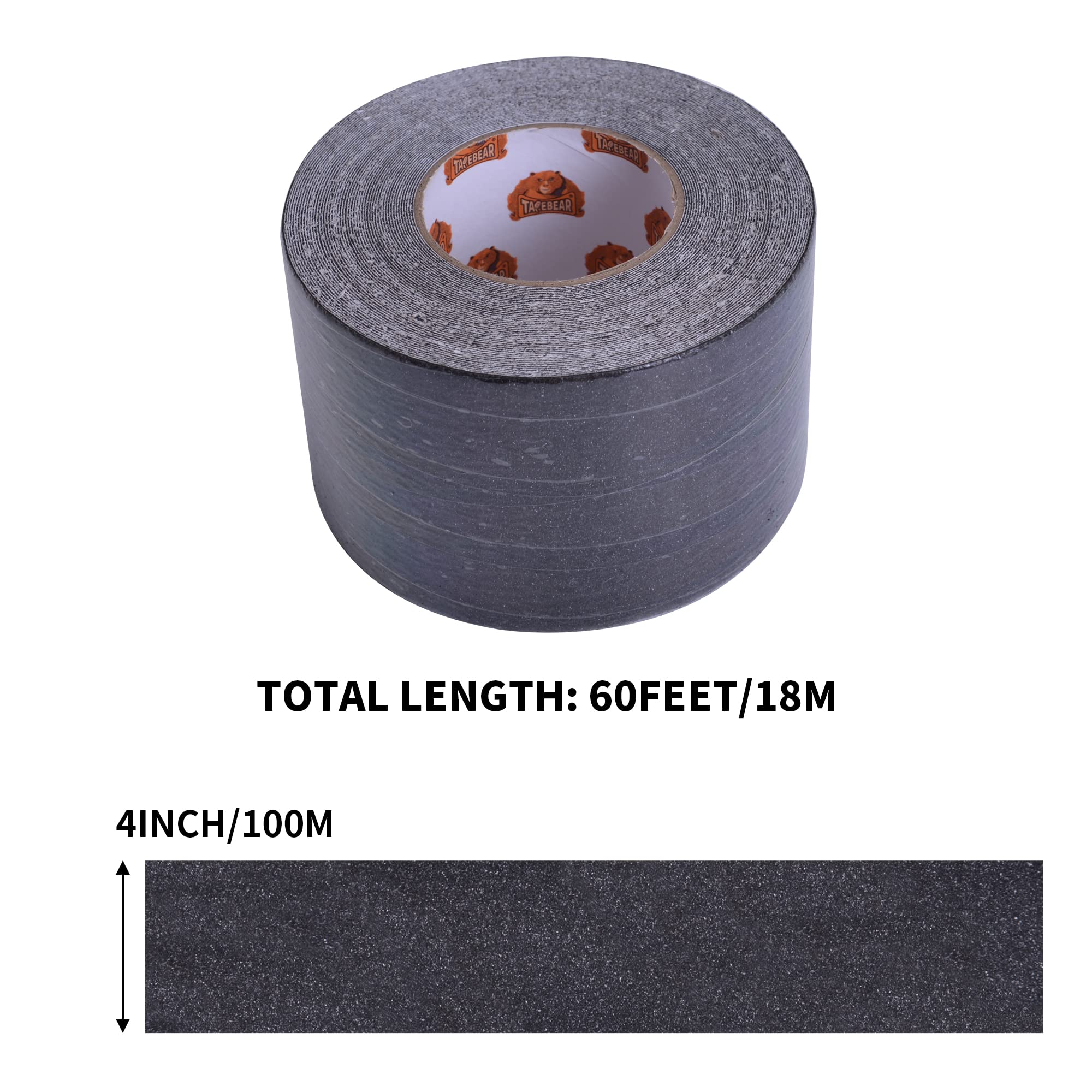 [1 Roll] Anti-Slip Safety Tape for Indoor/Outdoor, Compatible with Plastic, Wood, Ceramic, Glass, Metal