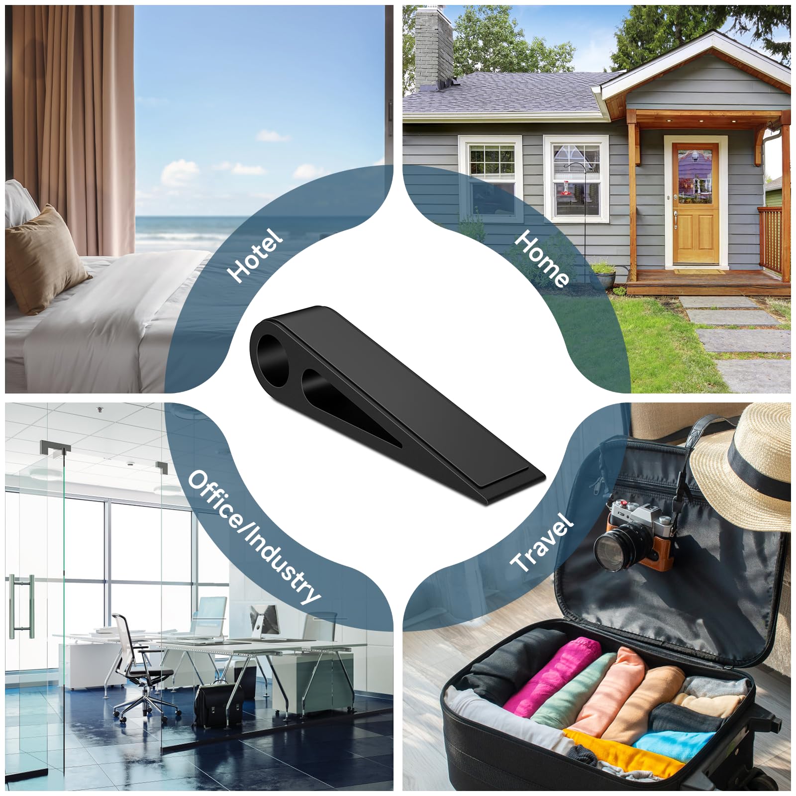 Door Stopper, Heavy Duty Door Wedge Holder Blocker for Bottom