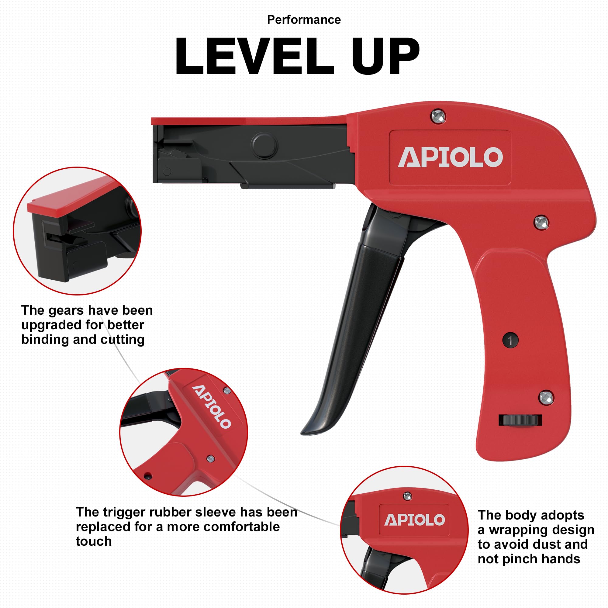 Hand Operated Fastening  Cable Tie Gun, 6.29 Inches