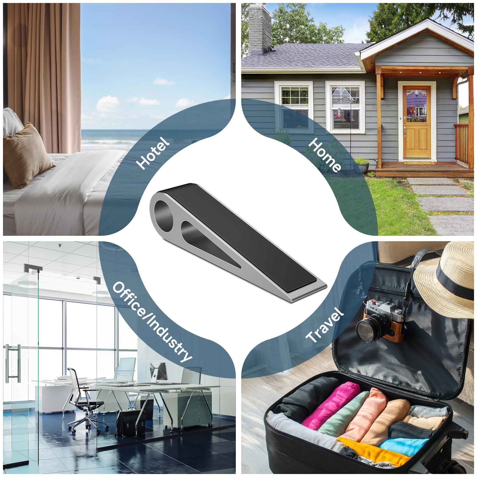 Door Stopper, Heavy Duty Door Wedge Holder Blocker for Bottom