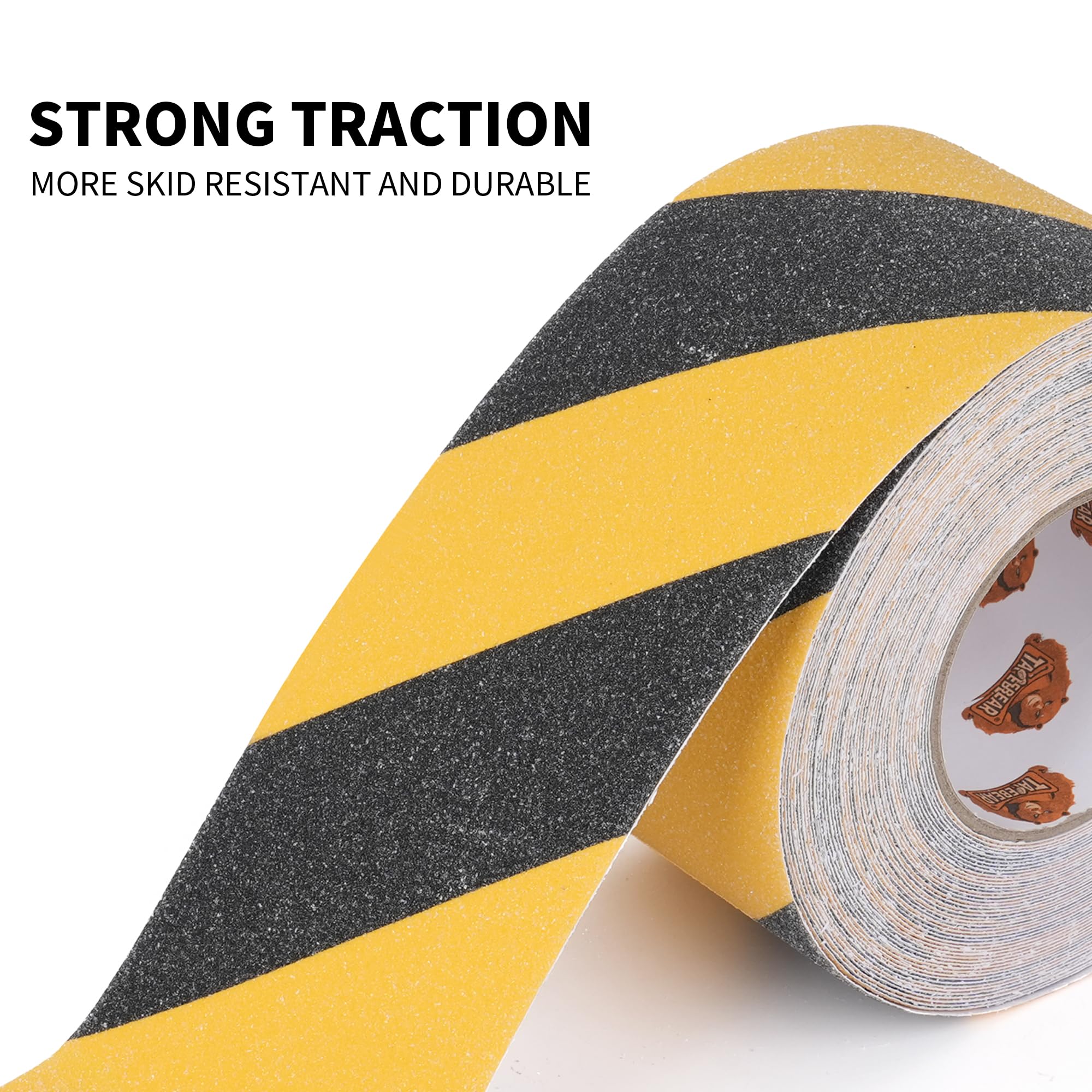 [1 Roll] Anti-Slip Safety Tape for Indoor/Outdoor, Compatible with Plastic, Wood, Ceramic, Glass, Metal
