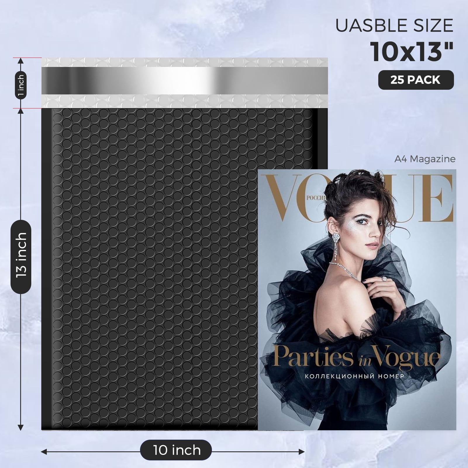 [25 Pack] Metronic Bubble Mailer 10x13" / 12x15"