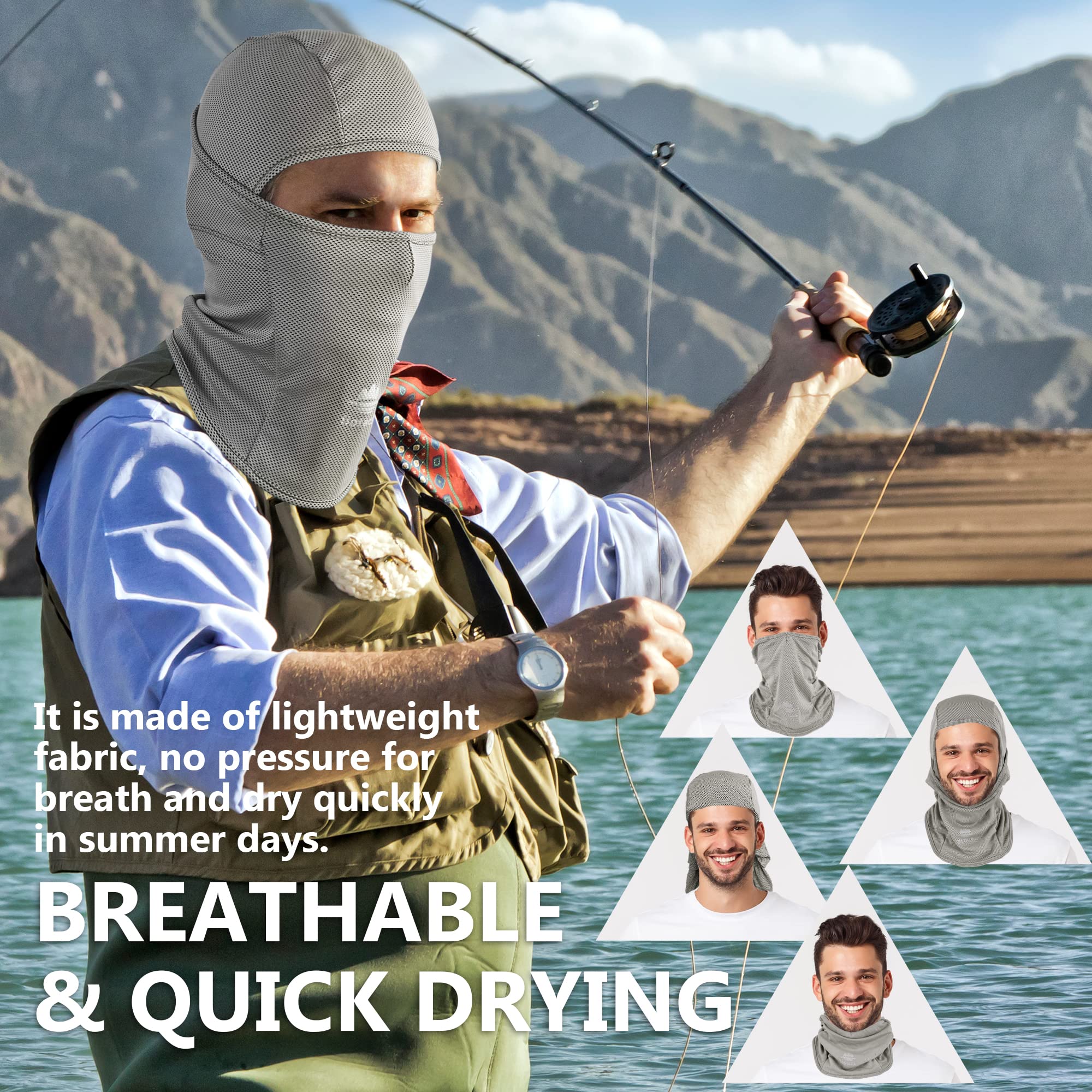 [1 PC / 2 PCS] Balaclava Full Head Mask with UV Protection