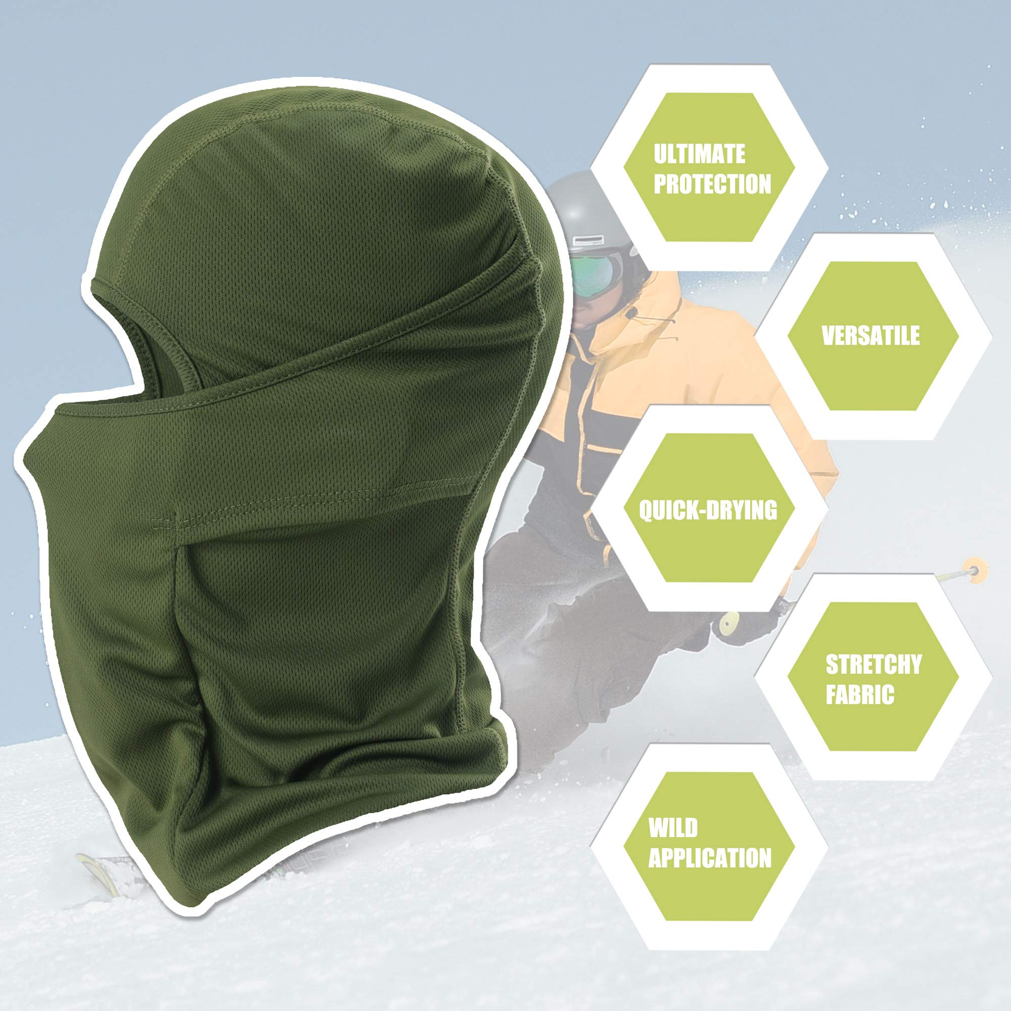 [1 PC] Face Mask Adjustable Windproof UV Protection Hood