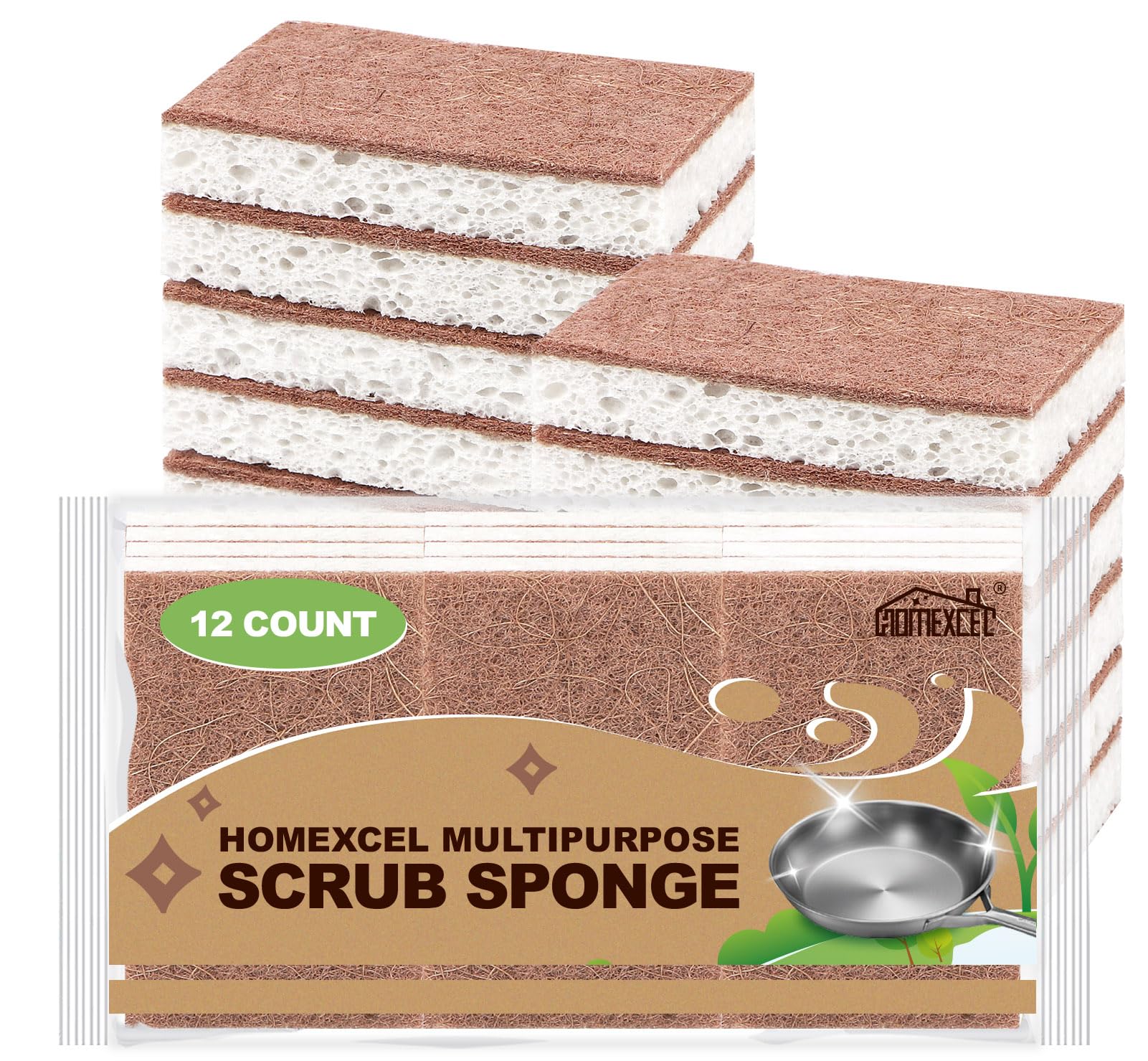 Heavy Duty Scrub Sponges Kitchen 12pcs/24pcs