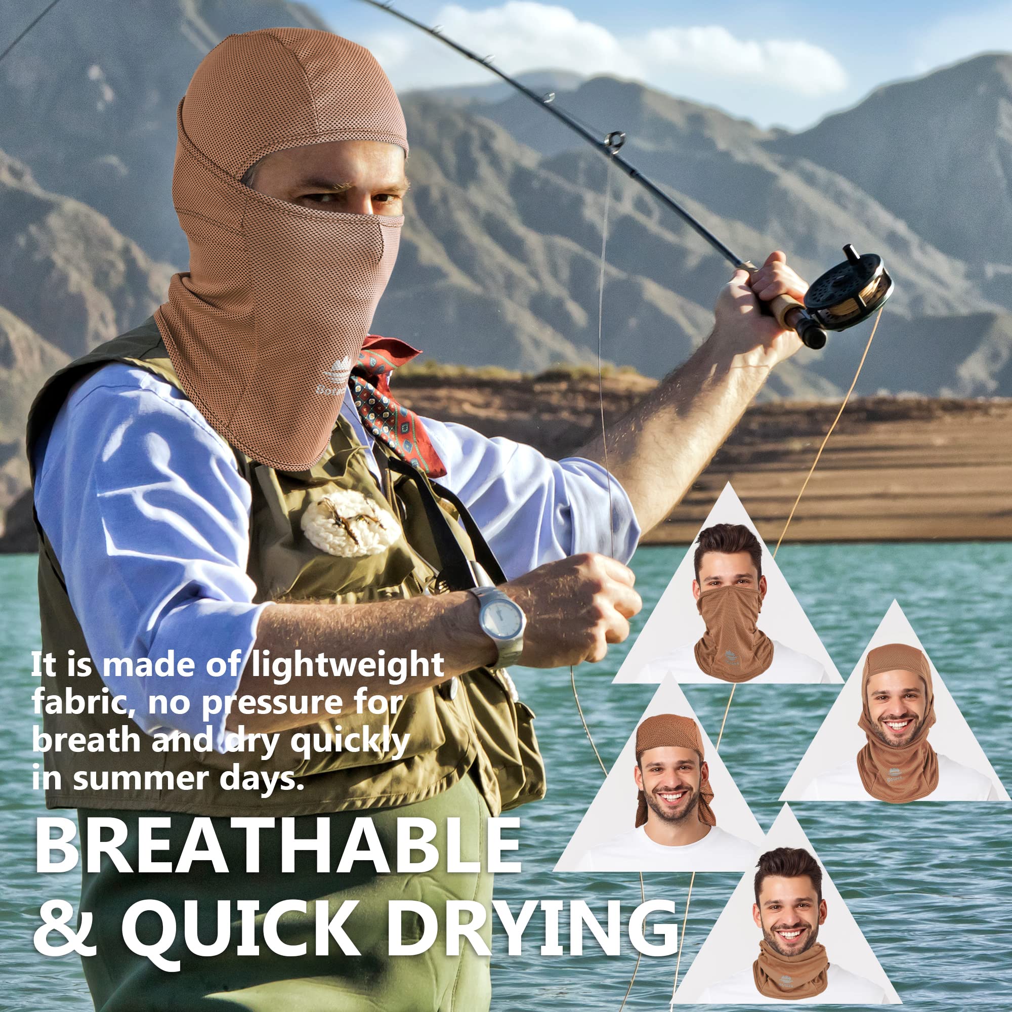 [1 PC / 2 PCS] Balaclava Full Head Mask with UV Protection