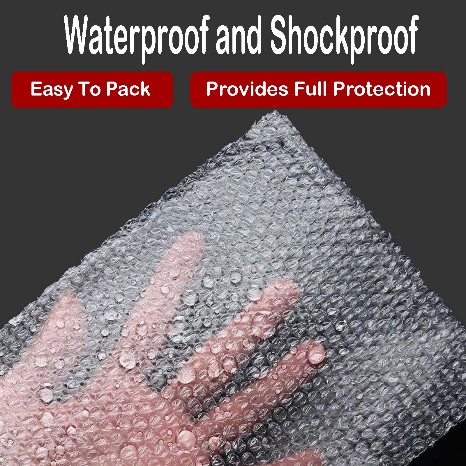 200 Pcs Clear Bubble Out Bags 6”x8”/ 12"x12" / 16"x20", Bubble Pouches Wrap Bag