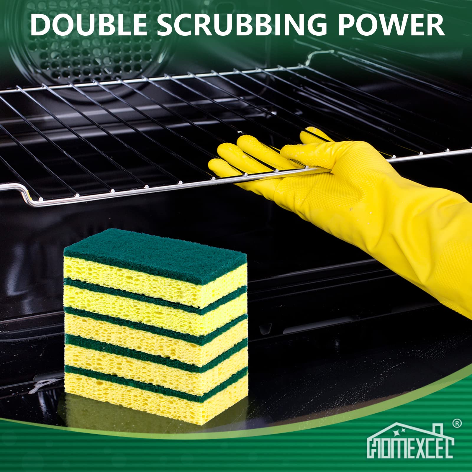 Heavy Duty Scrub Sponges Kitchen 12pcs/24pcs