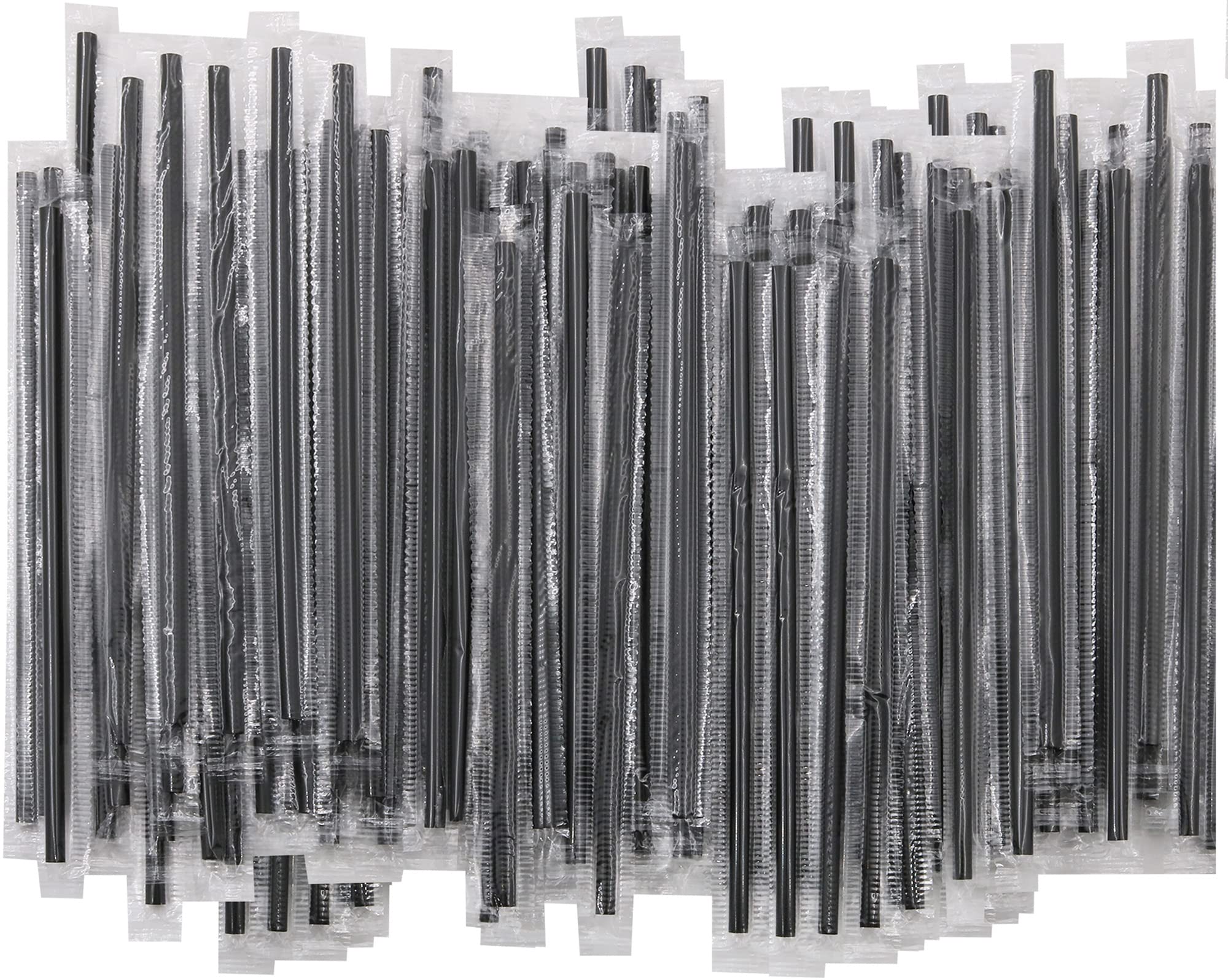 [500 CT] Individually Wrapped Coffee Stirrers, 5" Black