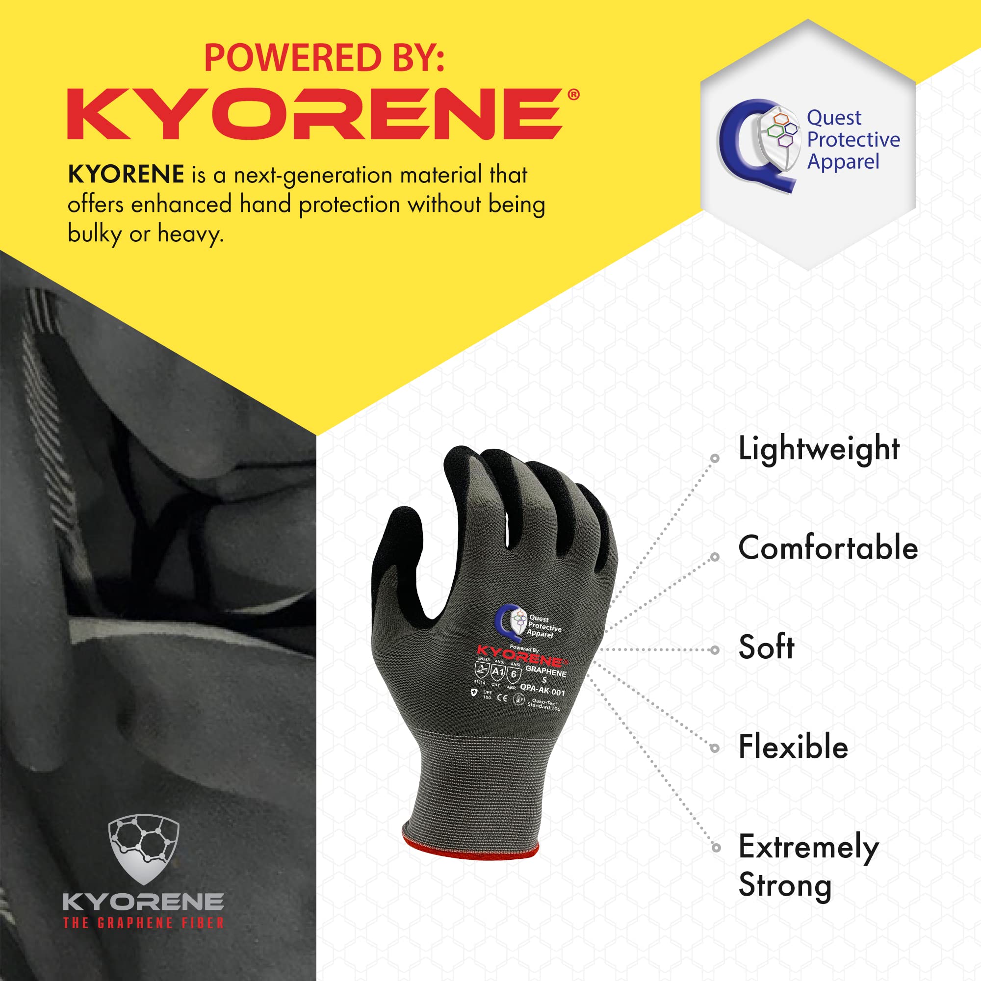 [1, 3, 12, 72 Pairs] Cut & Puncture Resistant Work Gloves