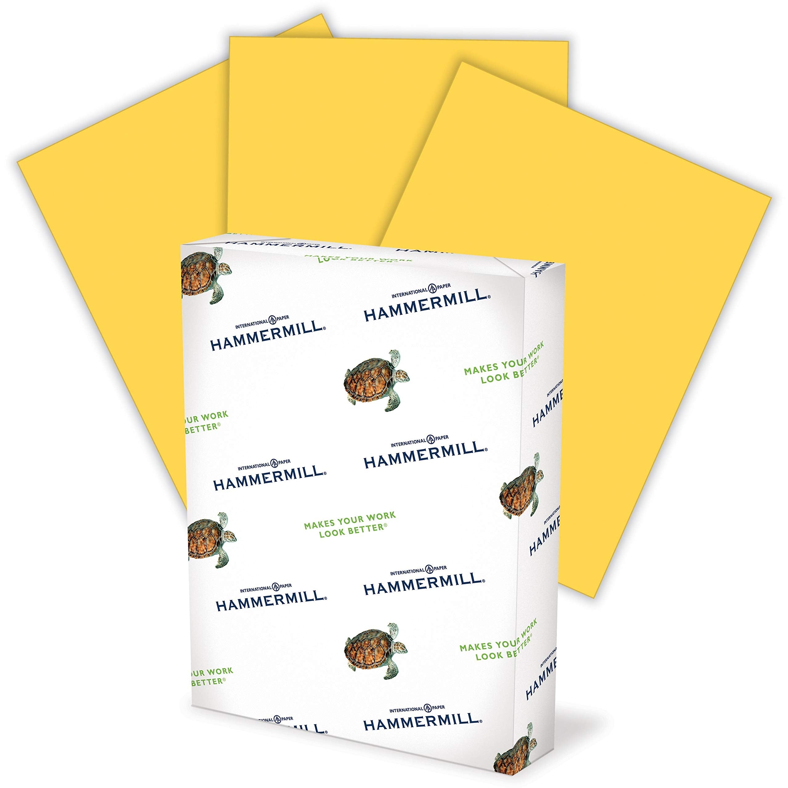 [Goldenrod] Hammermill 103168 Recycled Colored Paper, 20lb, 8-1/2 x 11, 500 Sheets/Ream