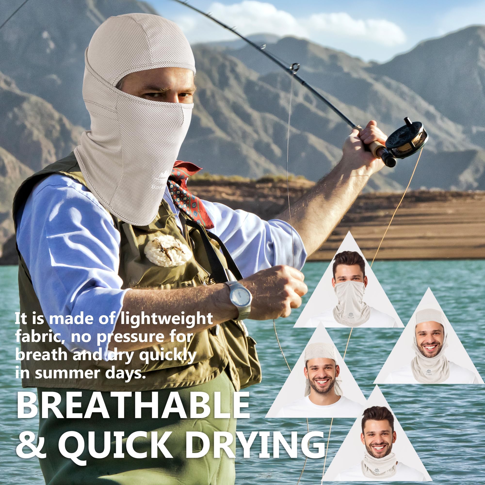 [1 PC / 2 PCS] Balaclava Full Head Mask with UV Protection