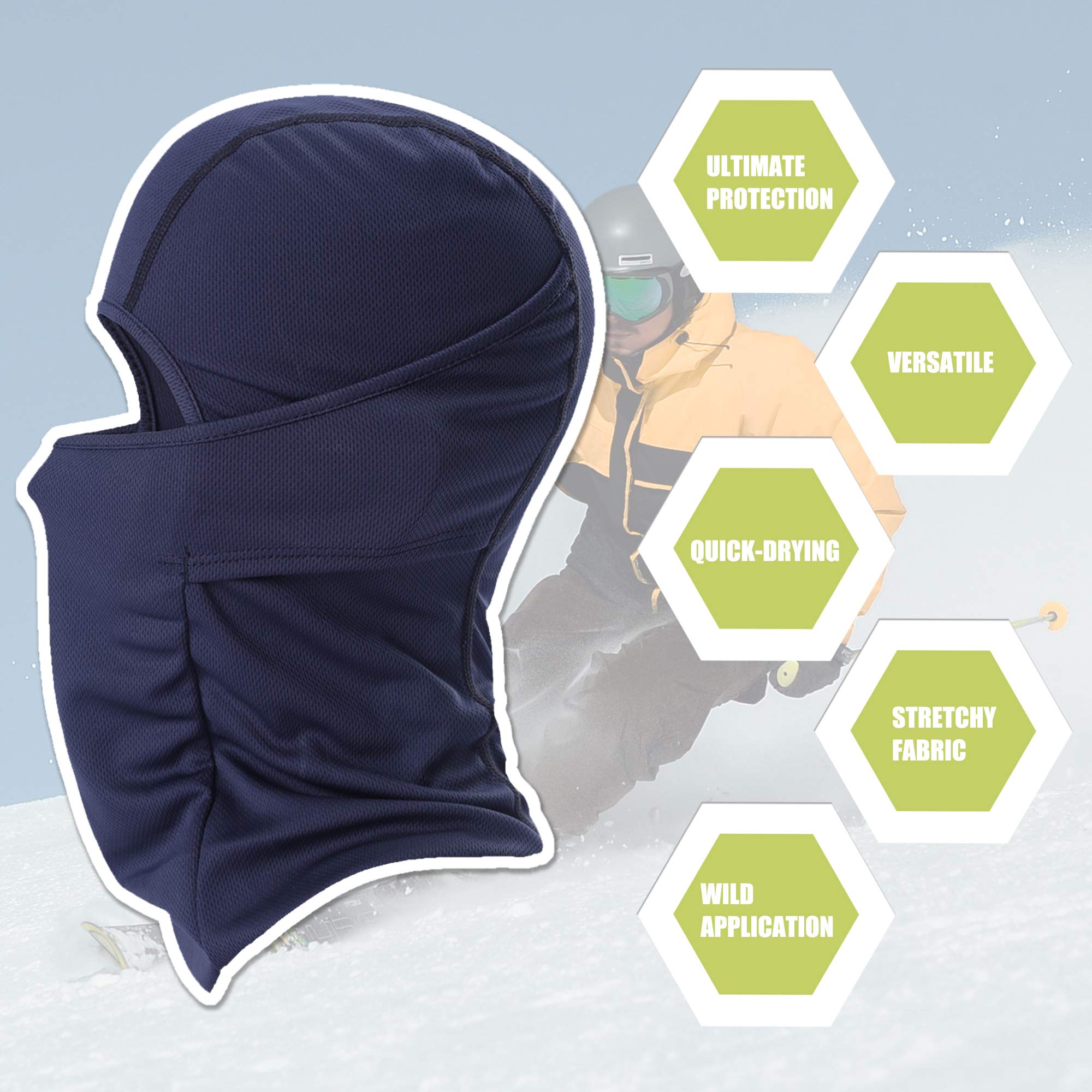 [1 PC] Face Mask Adjustable Windproof UV Protection Hood