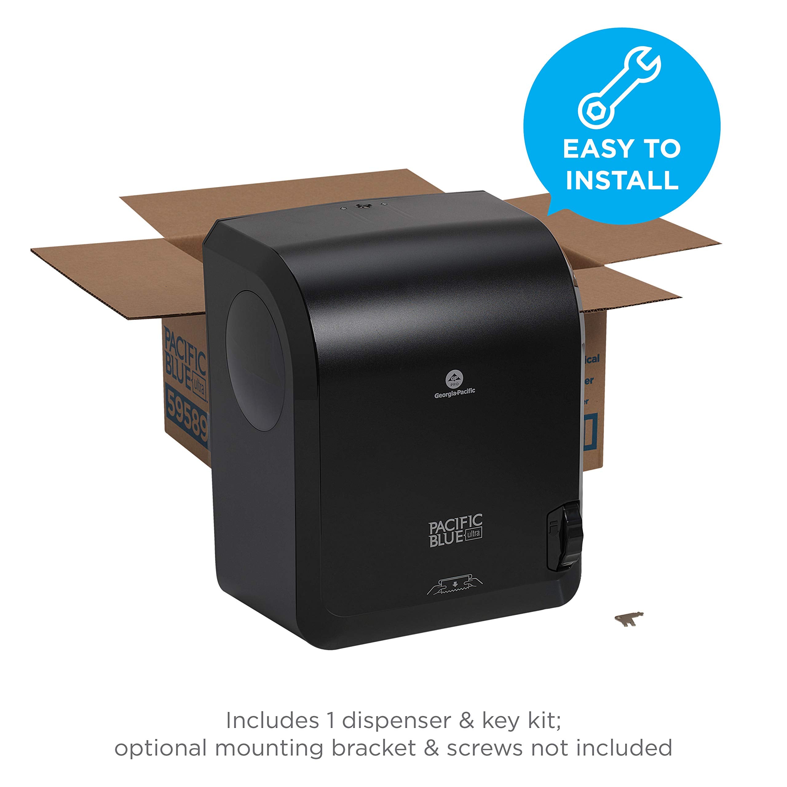 8" High-Capacity Automated Touchless Paper Towel Dispenser by GP PRO, 12.9" W x 9" D x 16" H