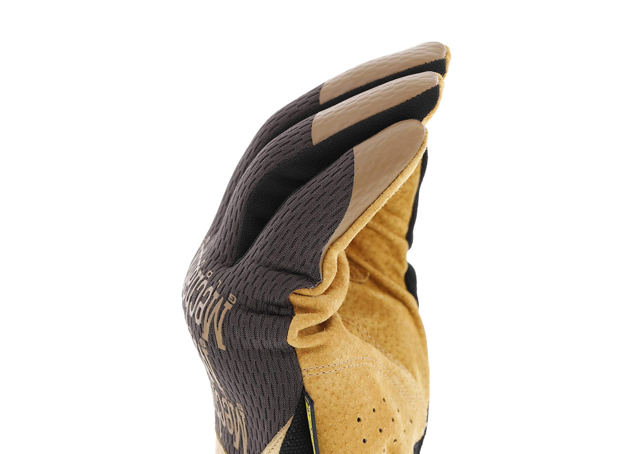 [1 Pair] Durahide Leather Work Glove with Elastic Cuff for Secure Fit