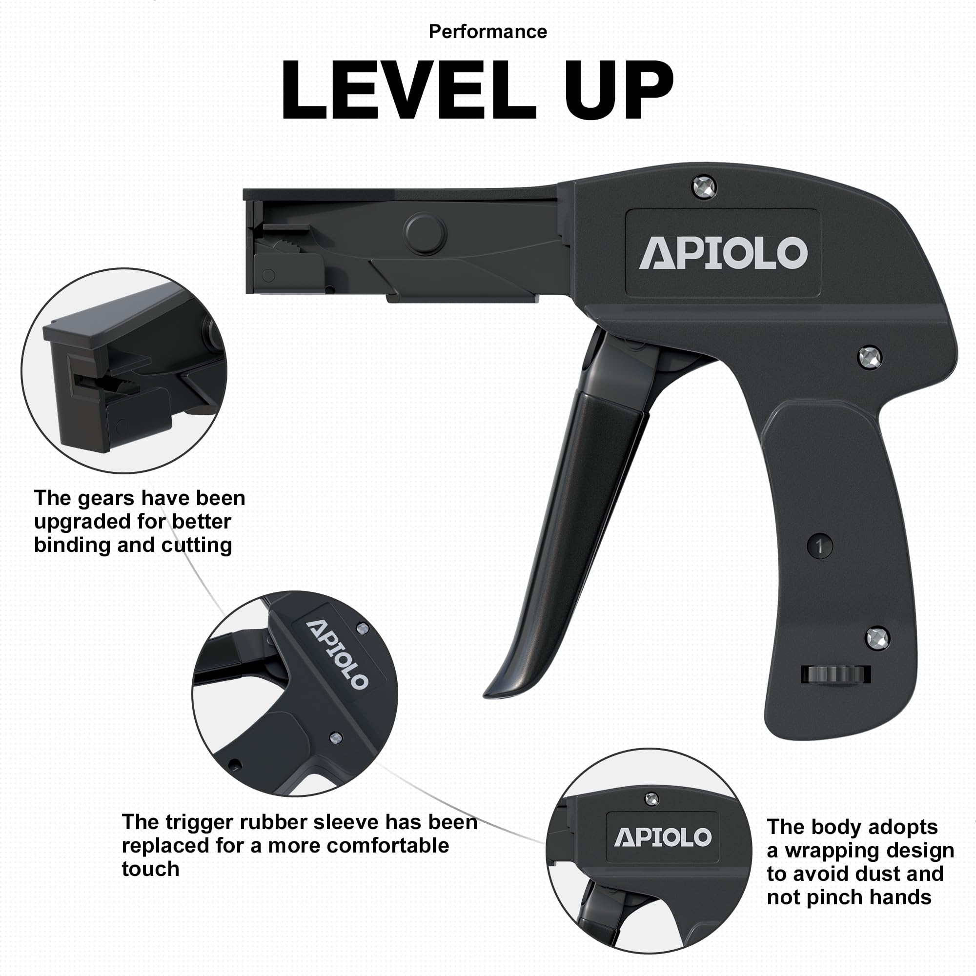 Hand Operated Fastening  Cable Tie Gun, 6.29 Inches