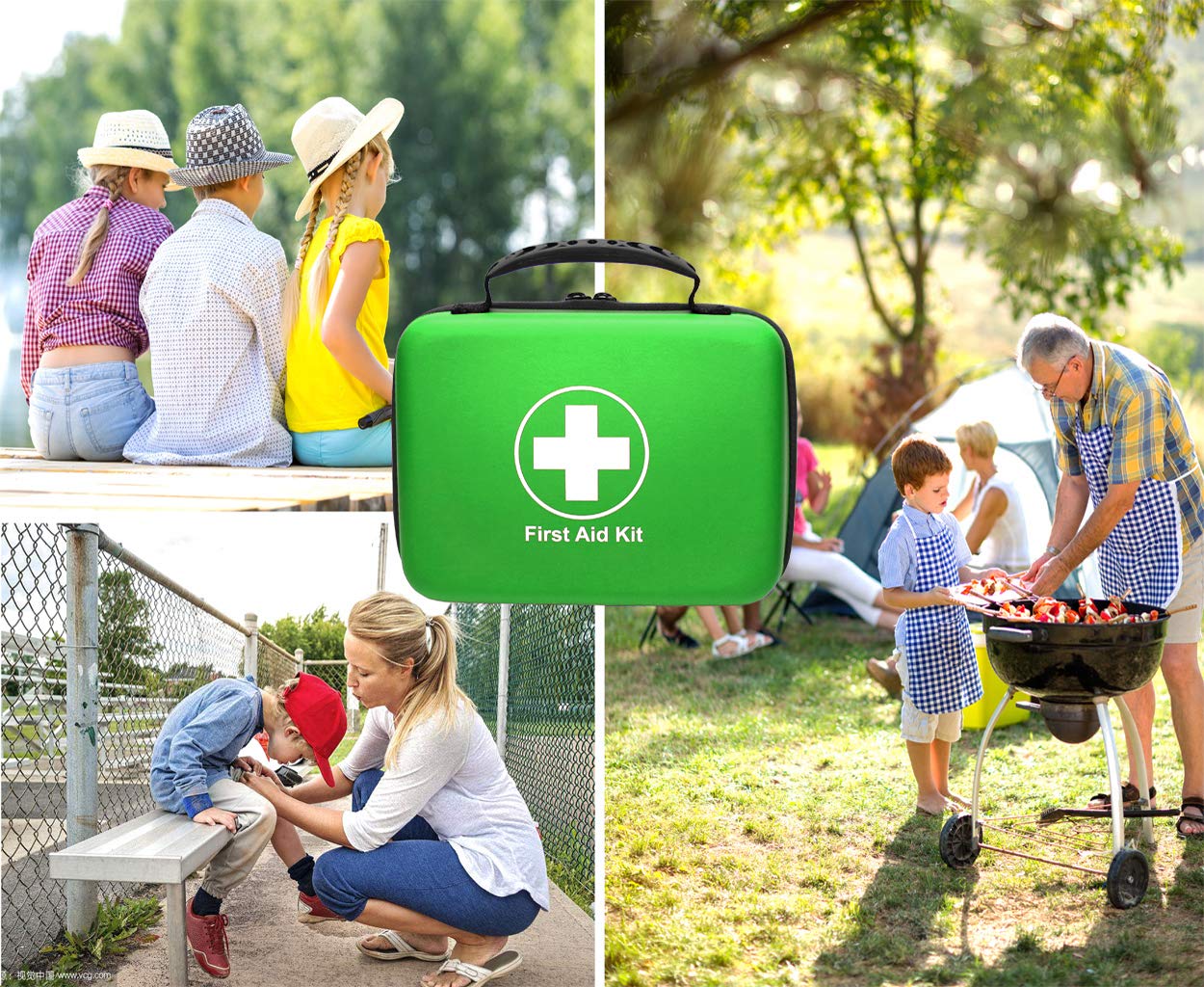 SHBC Waterproof First Aid Kit (228pcs) with All Basic or Advanced Supplies You Need.