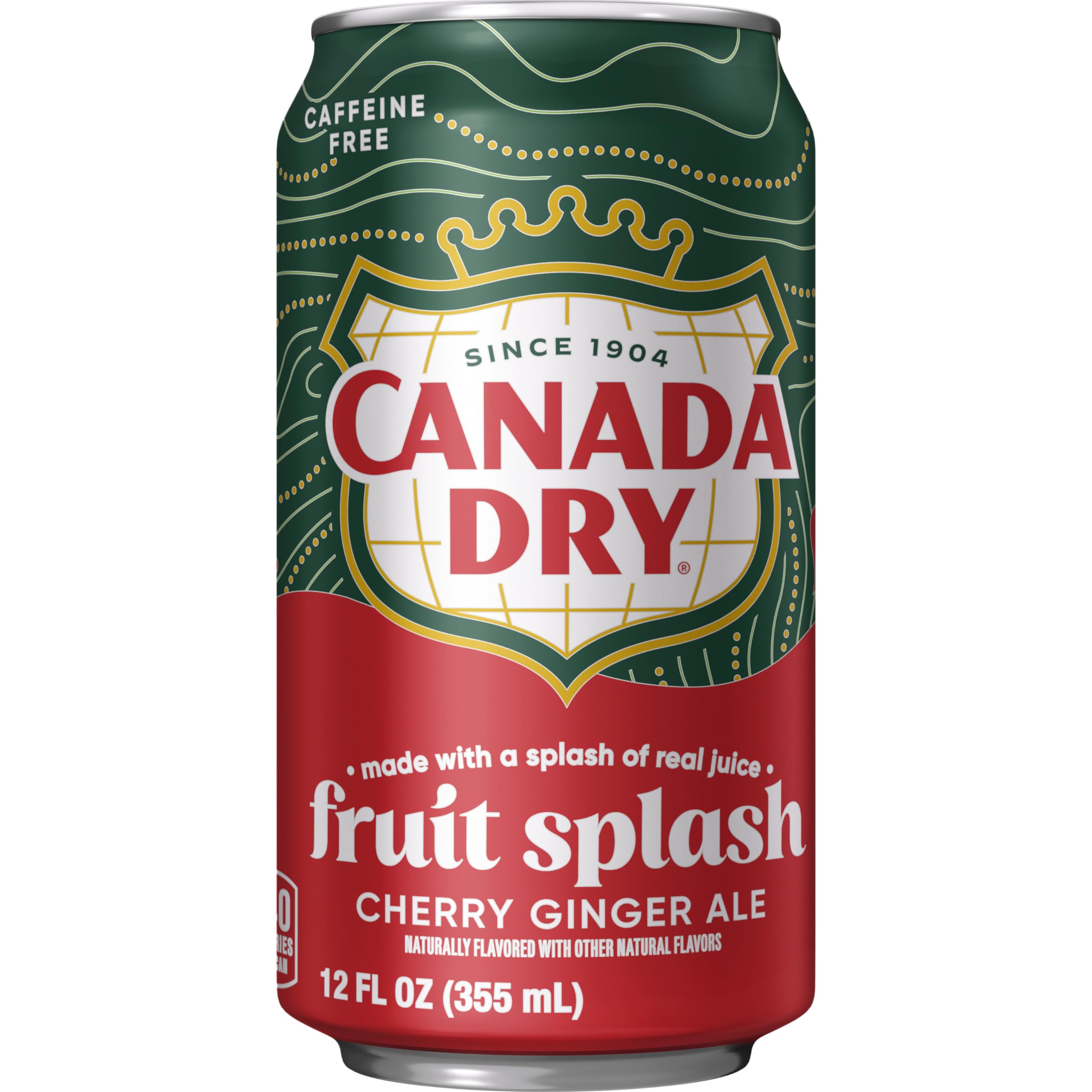 [12 Cans] Canada Dry Cherry Gingerale Fruit Splash 12oz