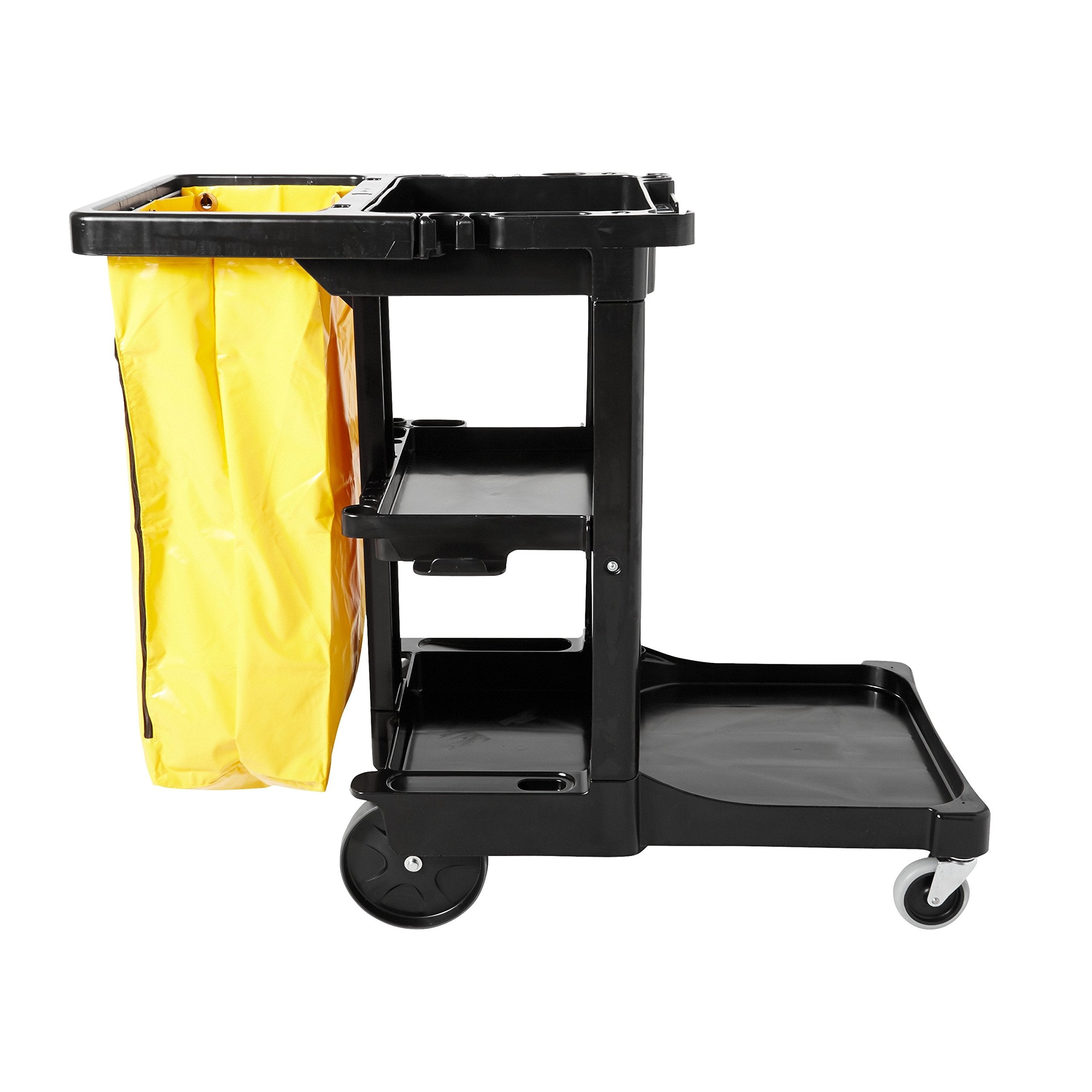 Commercial Traditional Janitorial 3-Shelf Cleaning Cart