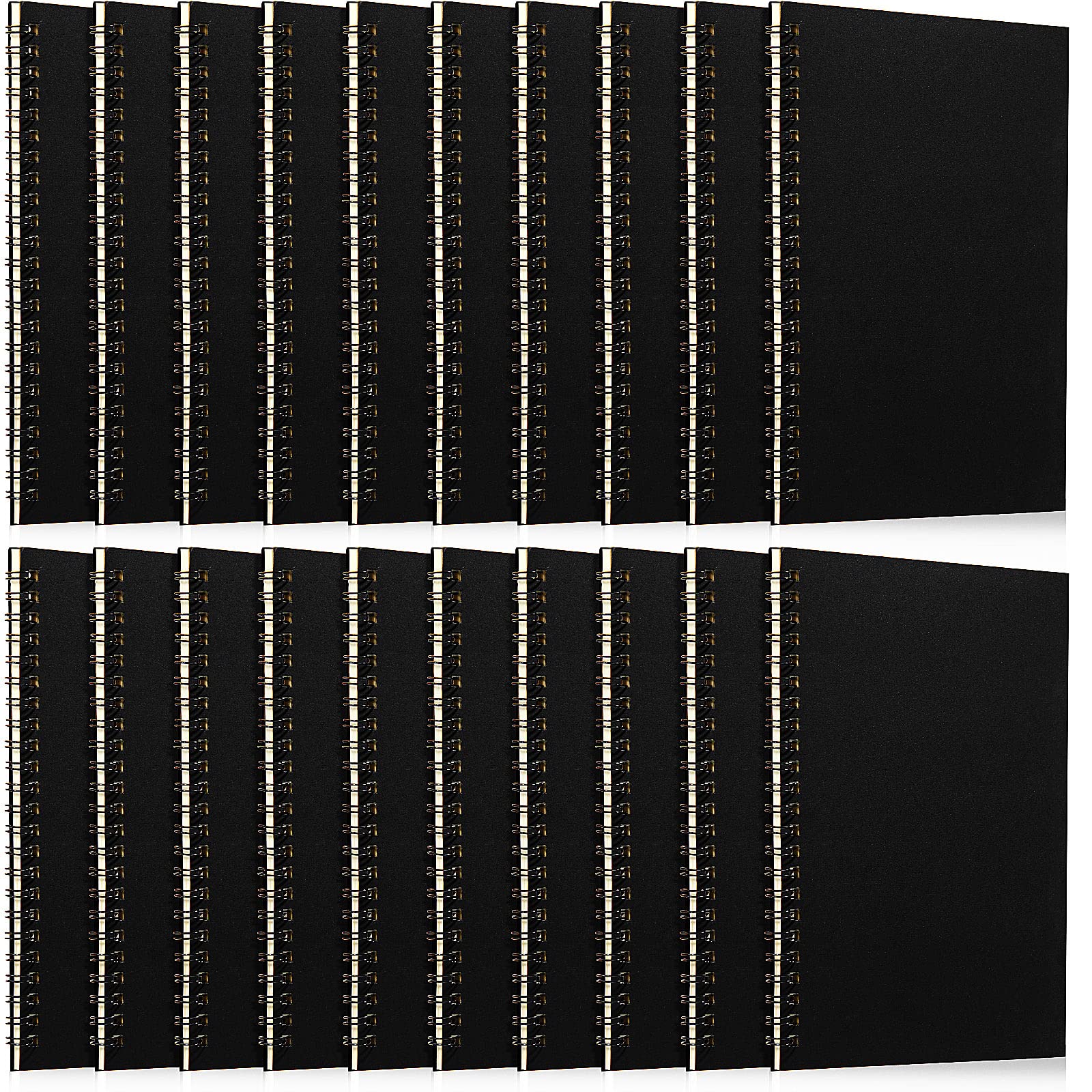 20 Pack A5 Spiral Notebook Ruled Spiral Bulk 5.5 x 8.3 Inches, 50 Sheets 100 Pages