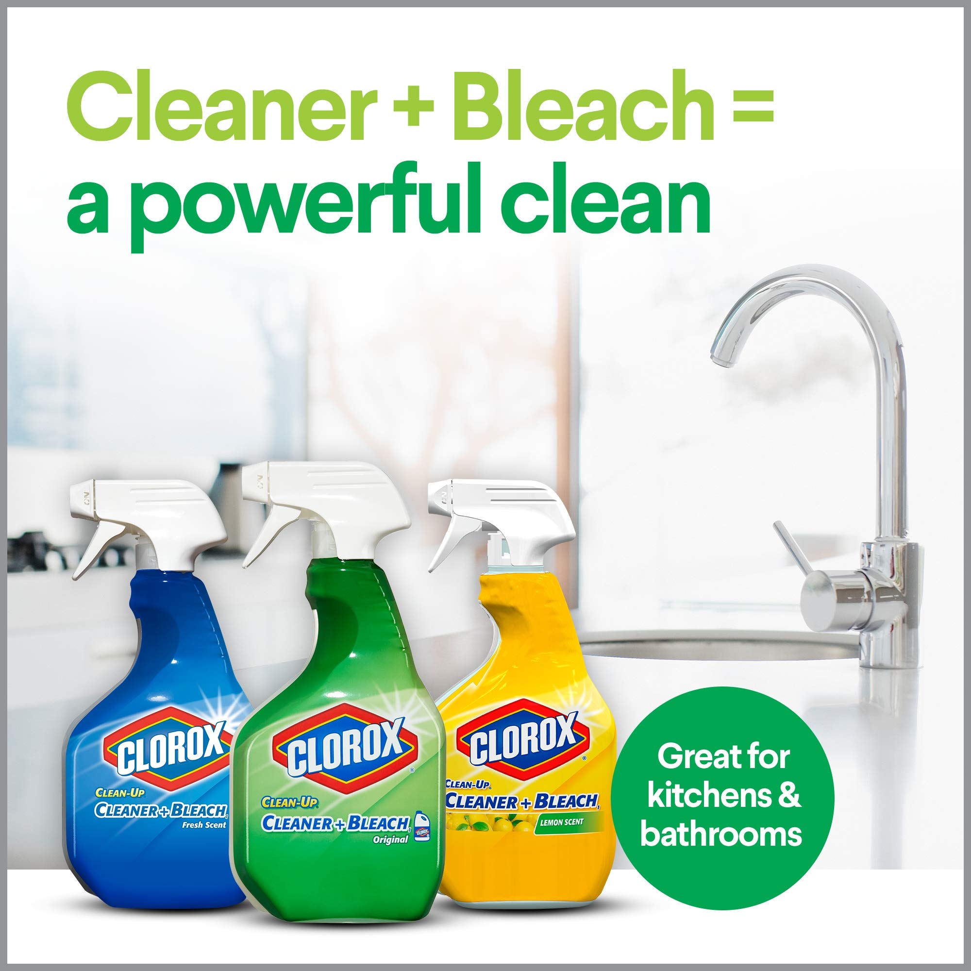 Clorox 35417 Clean-Up Disinfecting Cleaner with Bleach 32 Fl Oz Spray Bottle