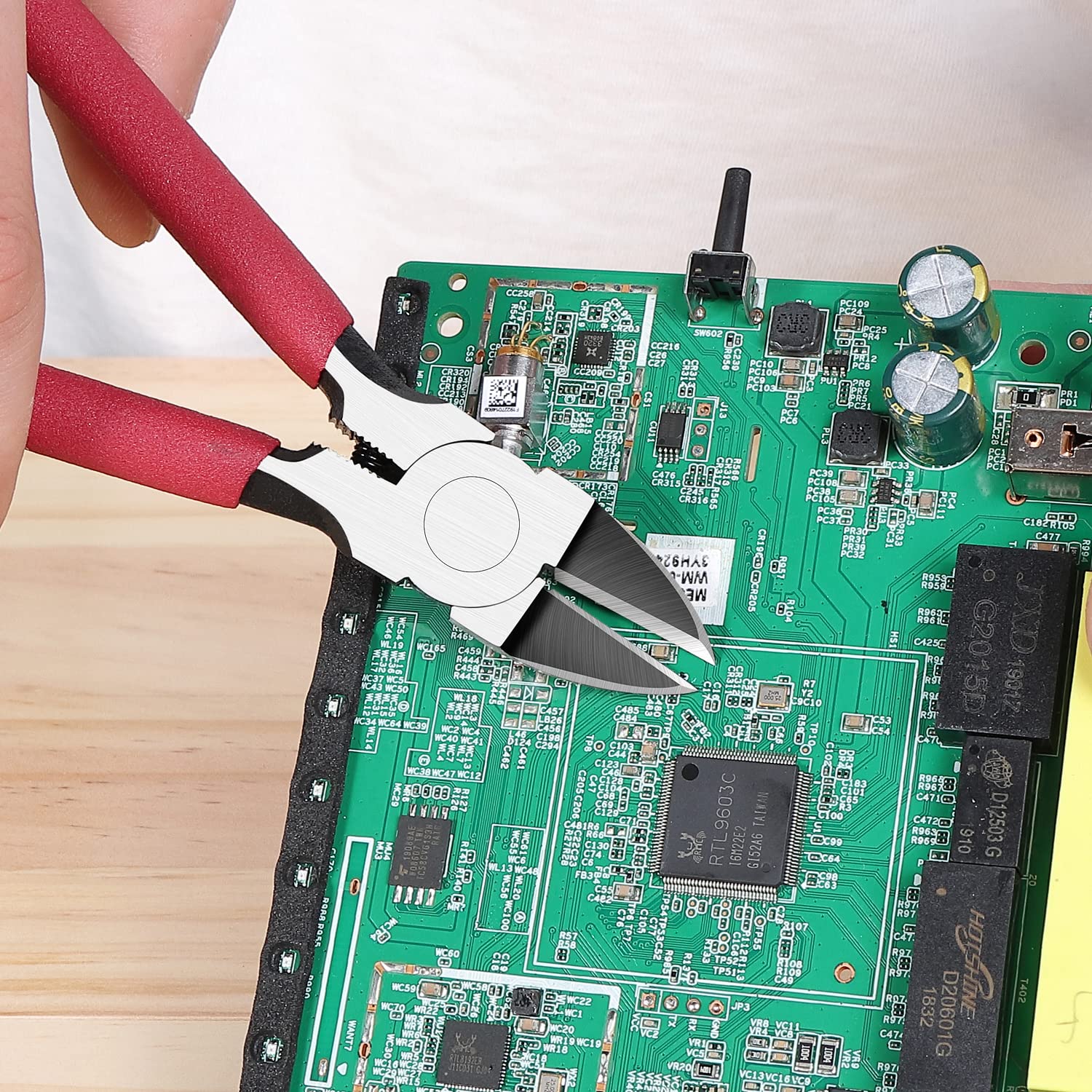 P6 6-inch Ultra Sharp & Powerful Side Cutter Clippers with Longer Flush Cutting Edge