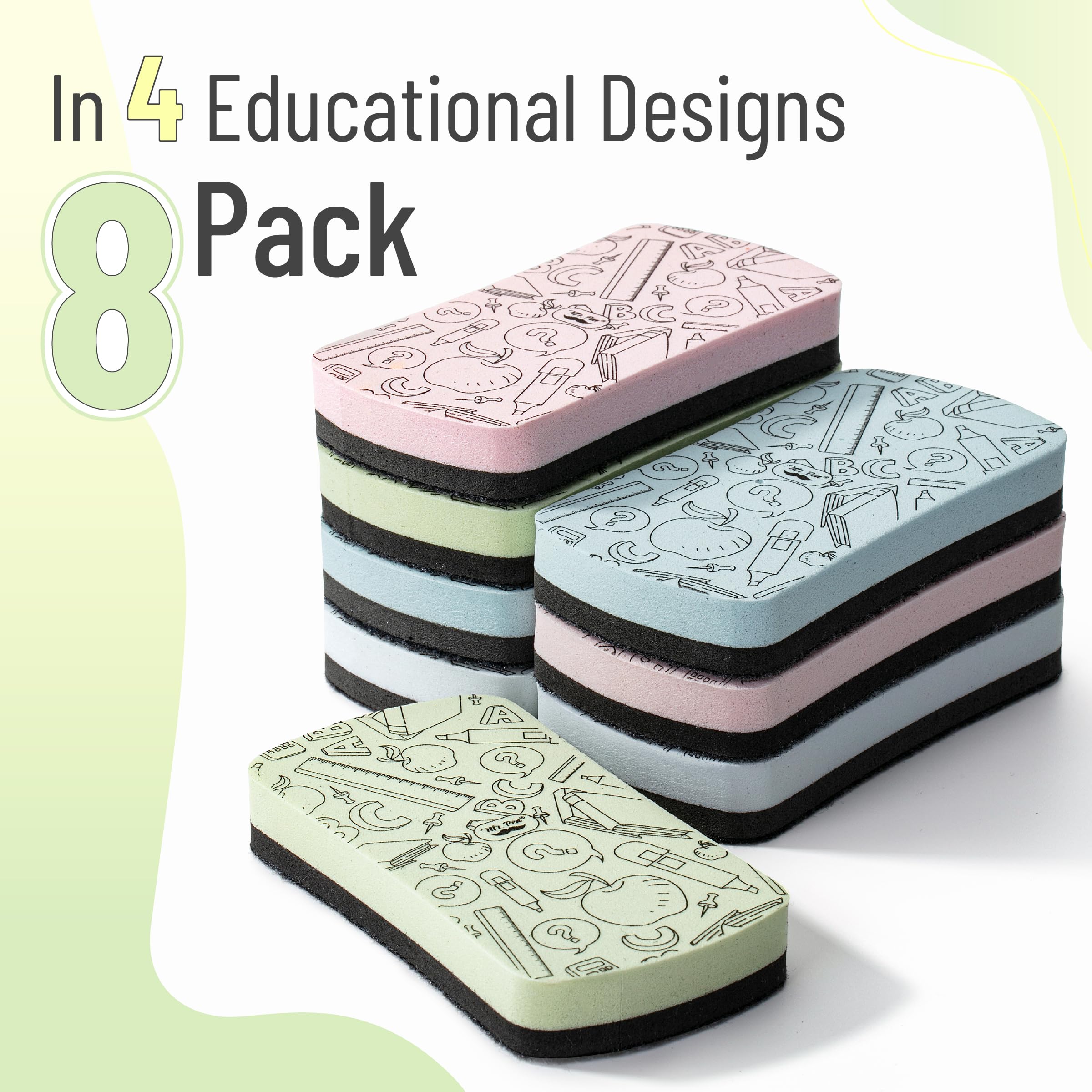 [8 PCS] White Board Magnetic Dry Erase Eraser