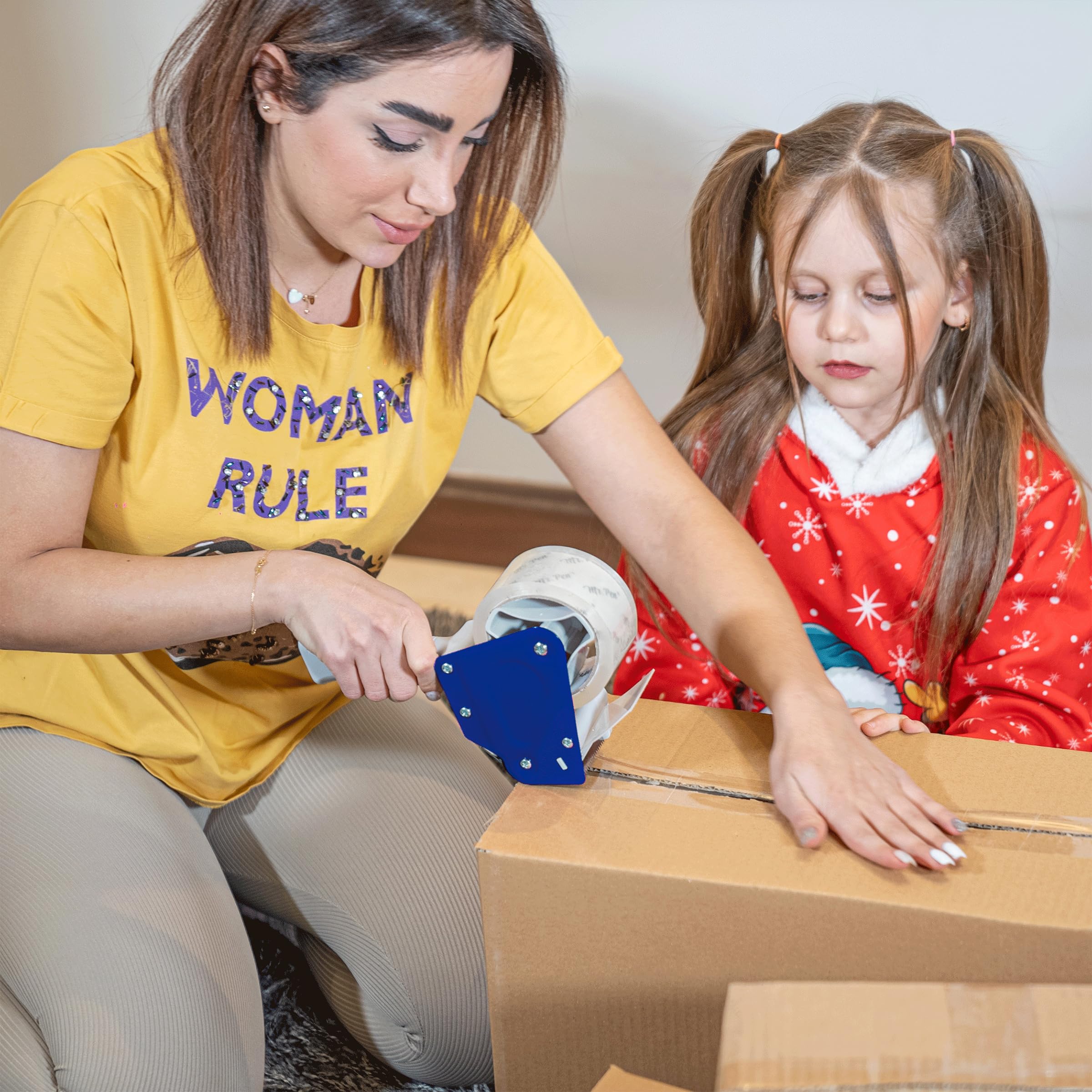 Packing Tape Dispenser Gun, Tape Gun with a 2 Inch Roll of Tape