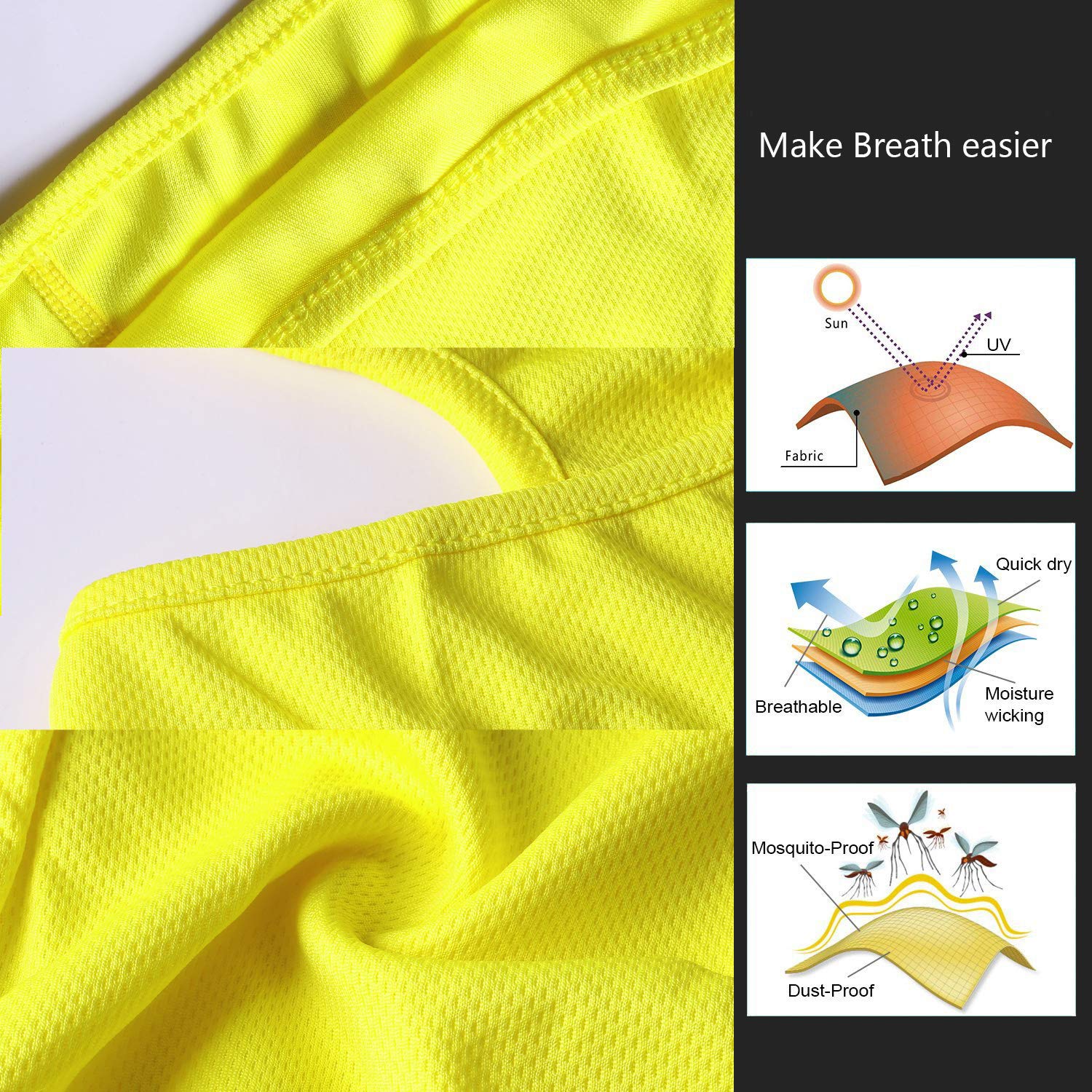 [1 PC] Face Mask Adjustable Windproof UV Protection Hood