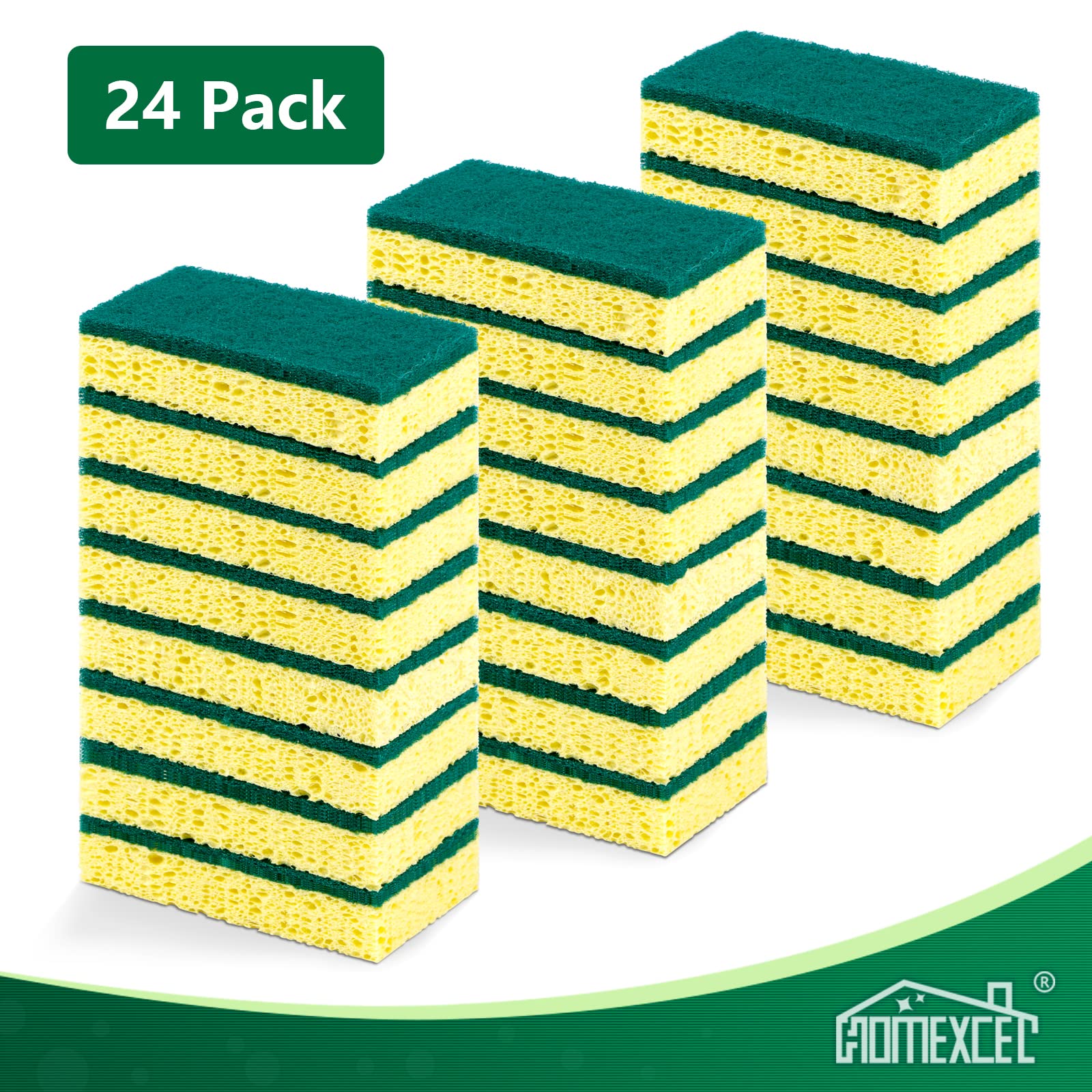 Heavy Duty Scrub Sponges Kitchen 12pcs/24pcs