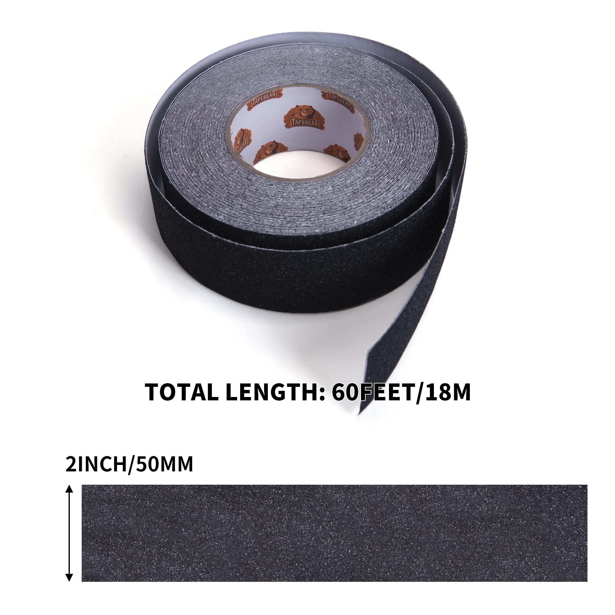 [1 Roll] Anti-Slip Safety Tape for Indoor/Outdoor, Compatible with Plastic, Wood, Ceramic, Glass, Metal