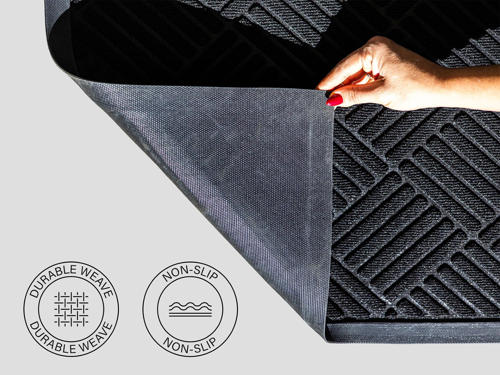 Doormats Black Door Mat 3x5 Rug Front Door Mat