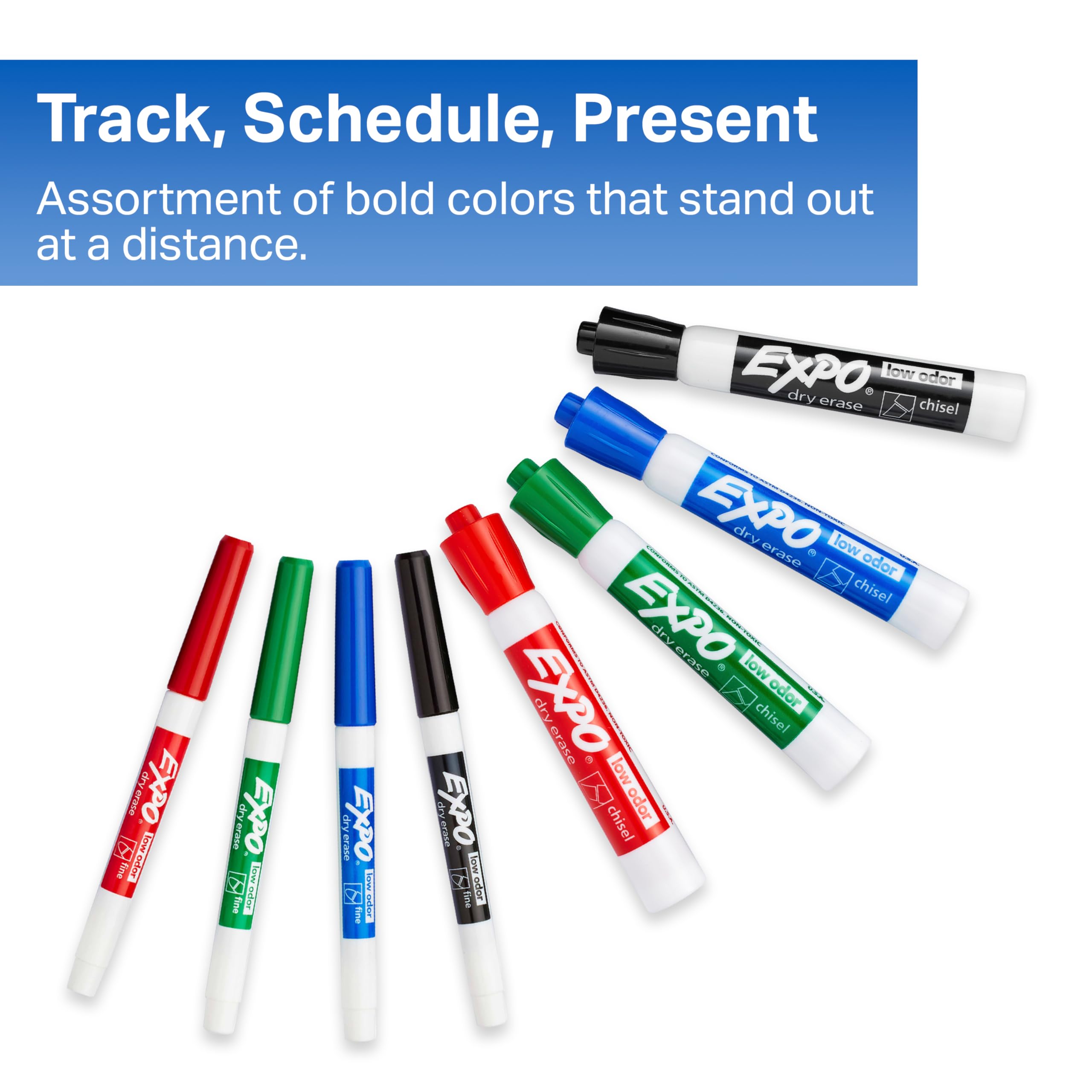 [6 / 7 / 11 CT] Low Odor Dry Erase Marker Set