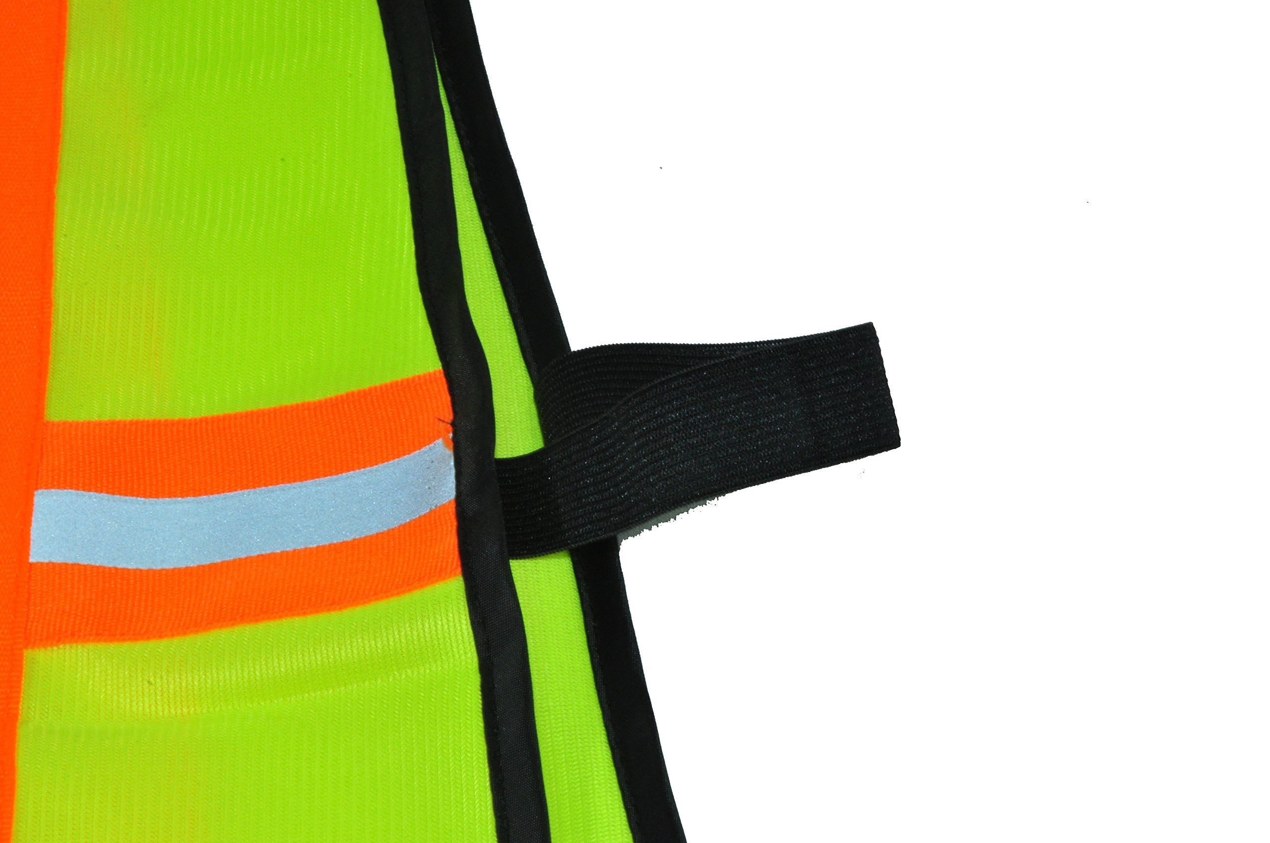 [1 / 20 Packs] Industrial Safety Vest with Reflective Stripes