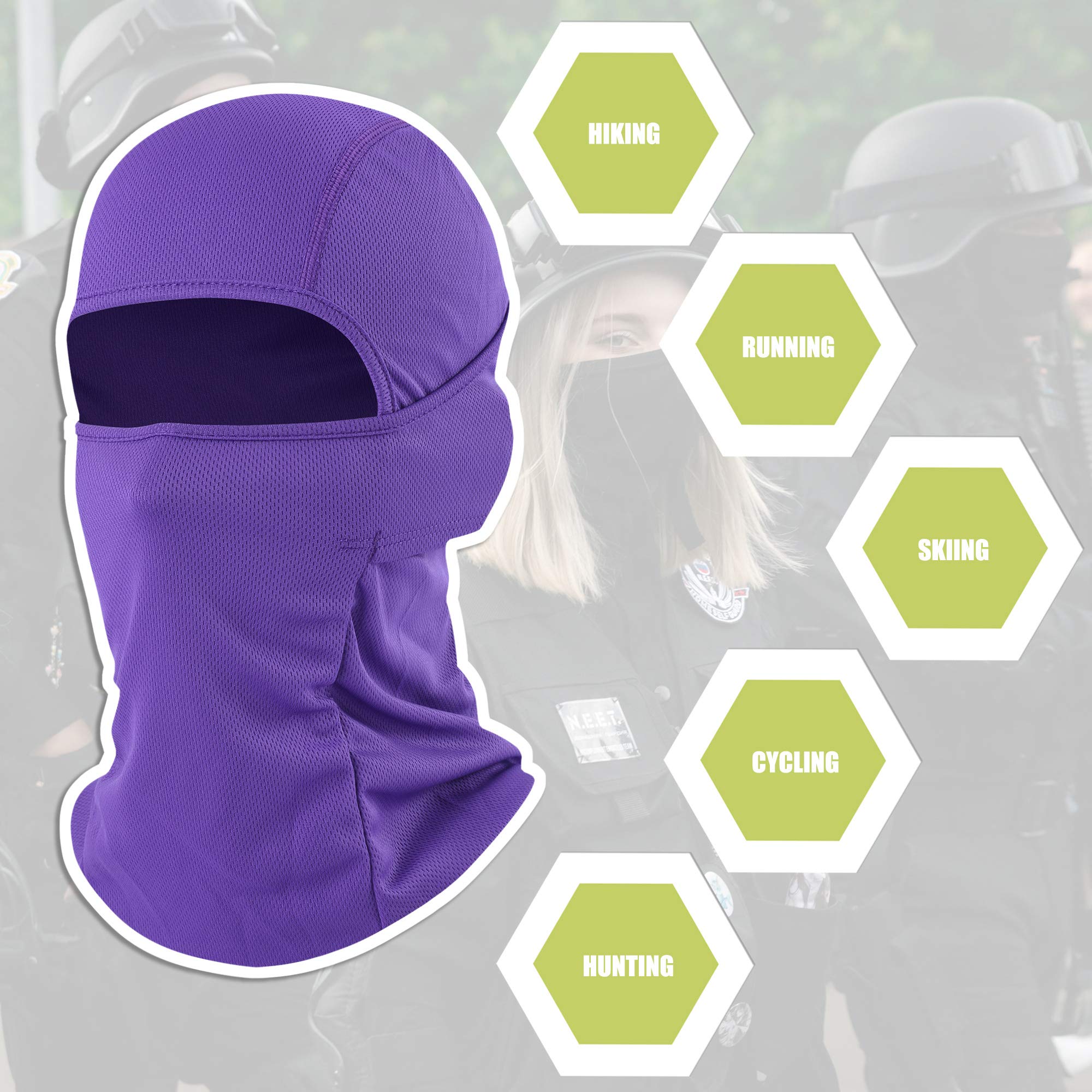 [1 PC] Face Mask Adjustable Windproof UV Protection Hood