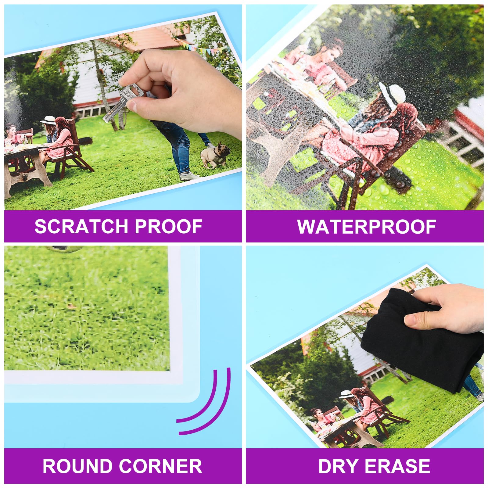 [150/300/500 Pack] Thermal Laminating Pouches, 3 Mil,9 x 11.5 Inches