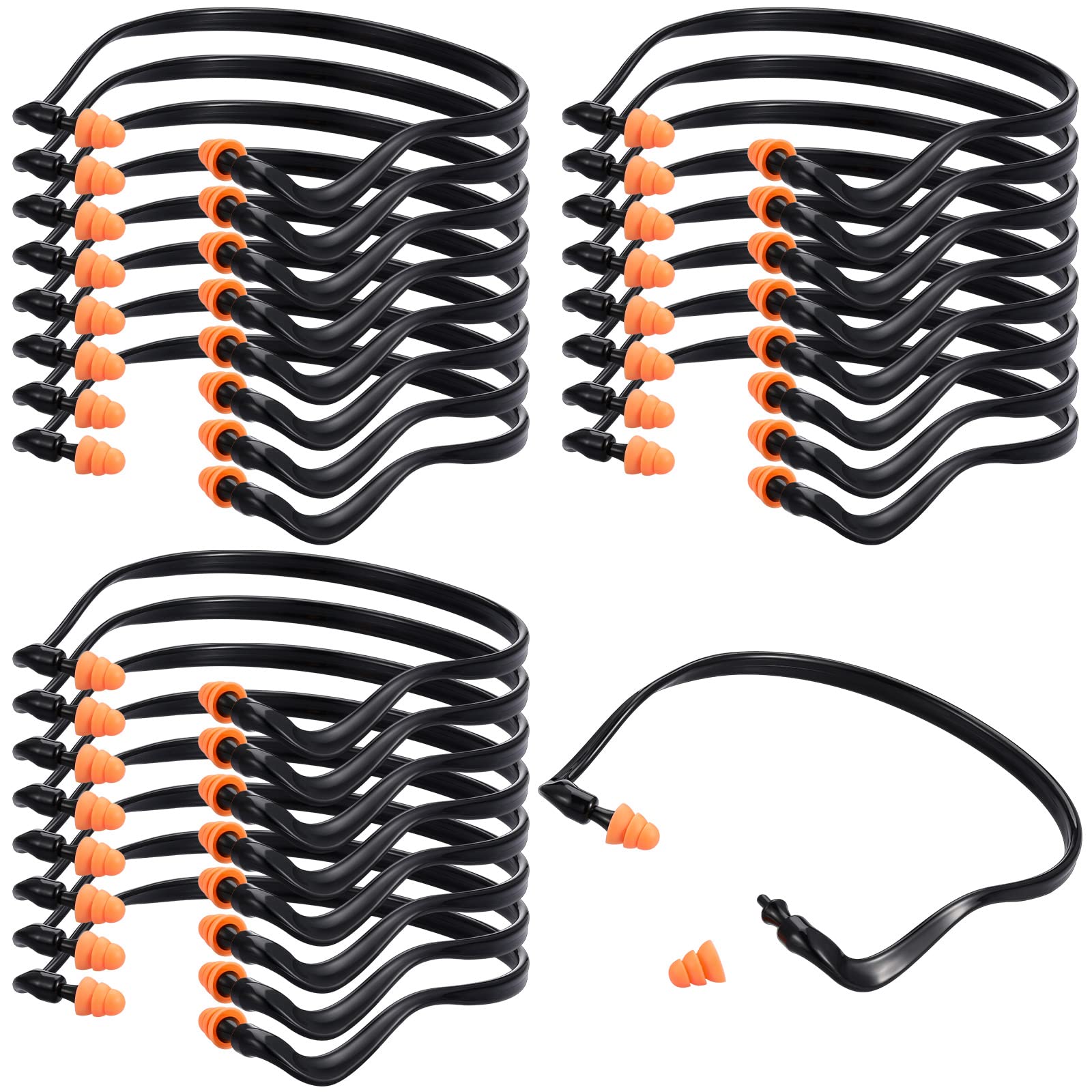 [24 PCS] Silicone Ear Plugs, Reusable/Washable