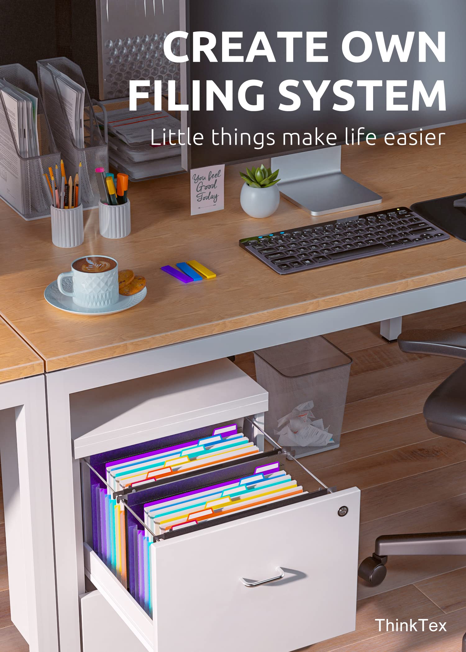 Plastic Expanding Hanging File Folders, 7 Innovative 1.2", Large Capacity - Letter / Legal size