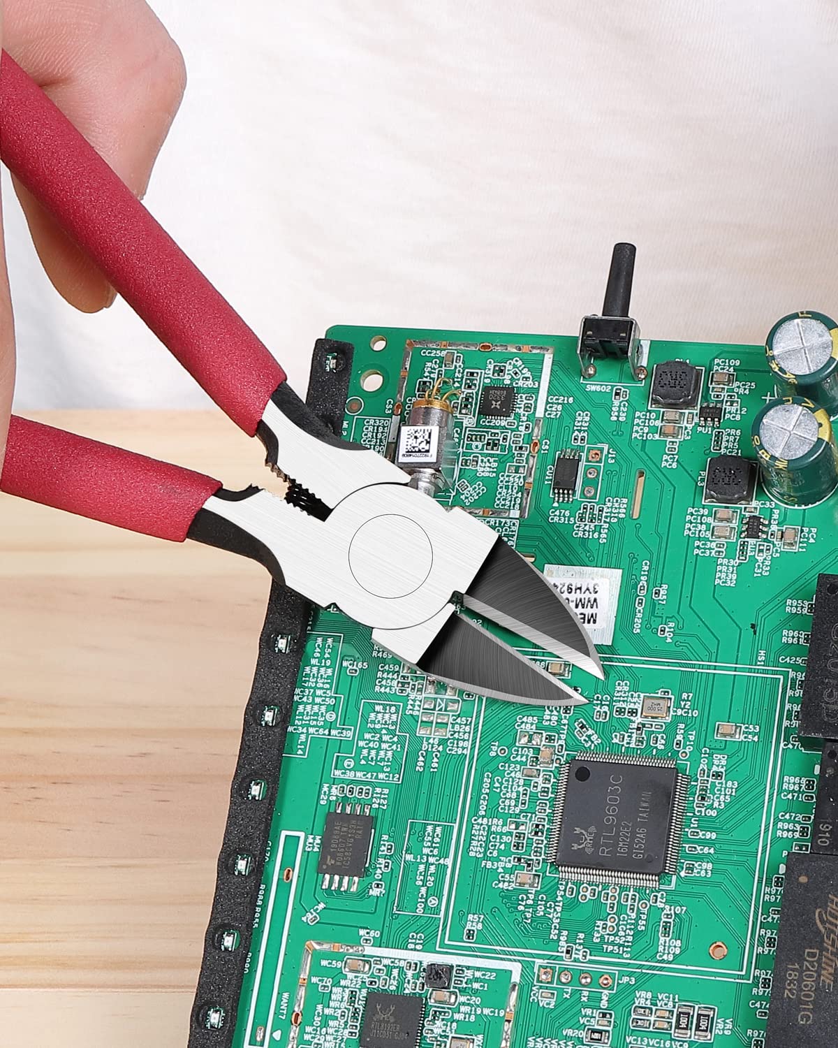 P6 6-inch Ultra Sharp & Powerful Side Cutter Clippers with Longer Flush Cutting Edge