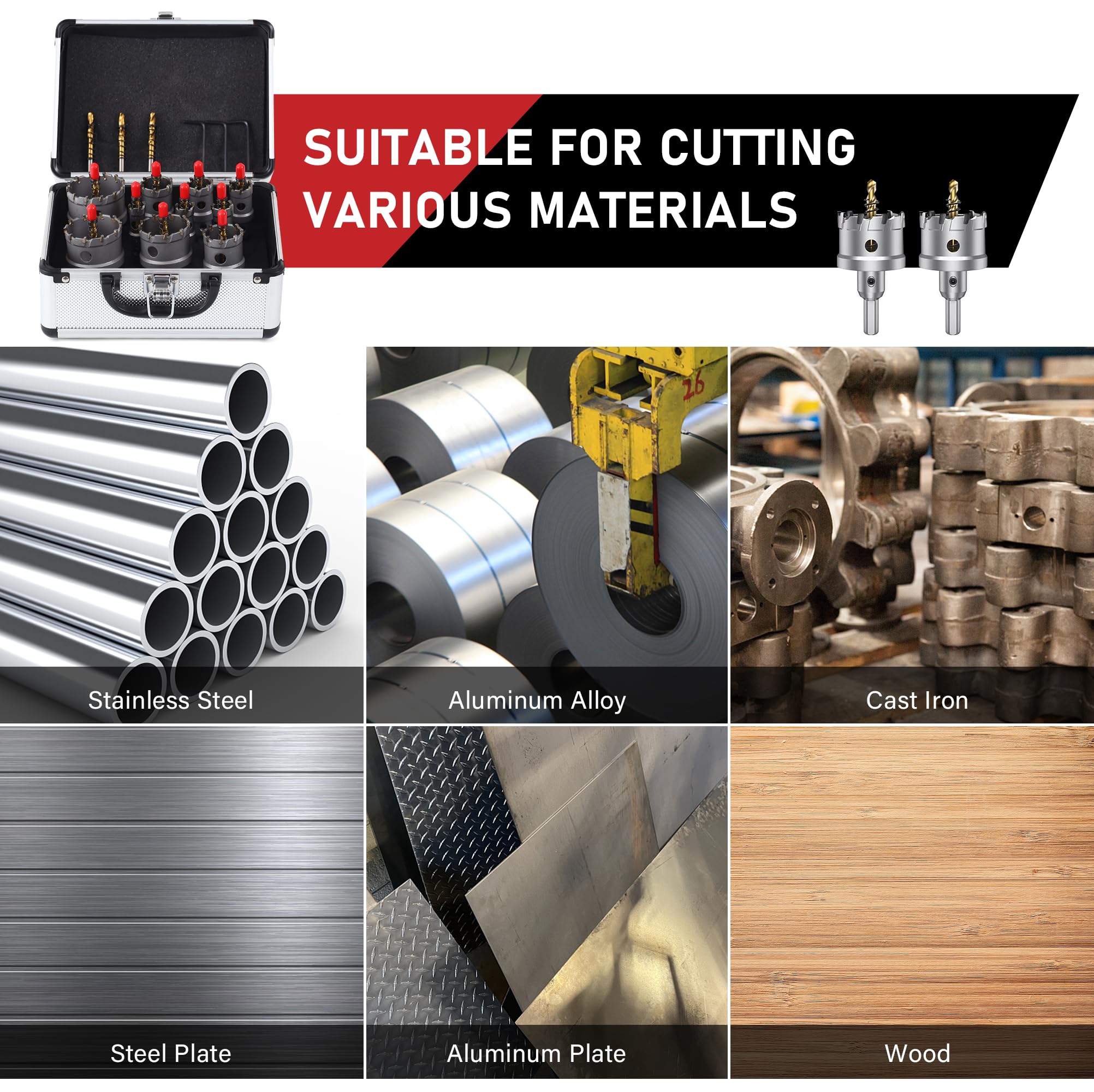 16Pcs / 26Pcs Hole Saw Kit