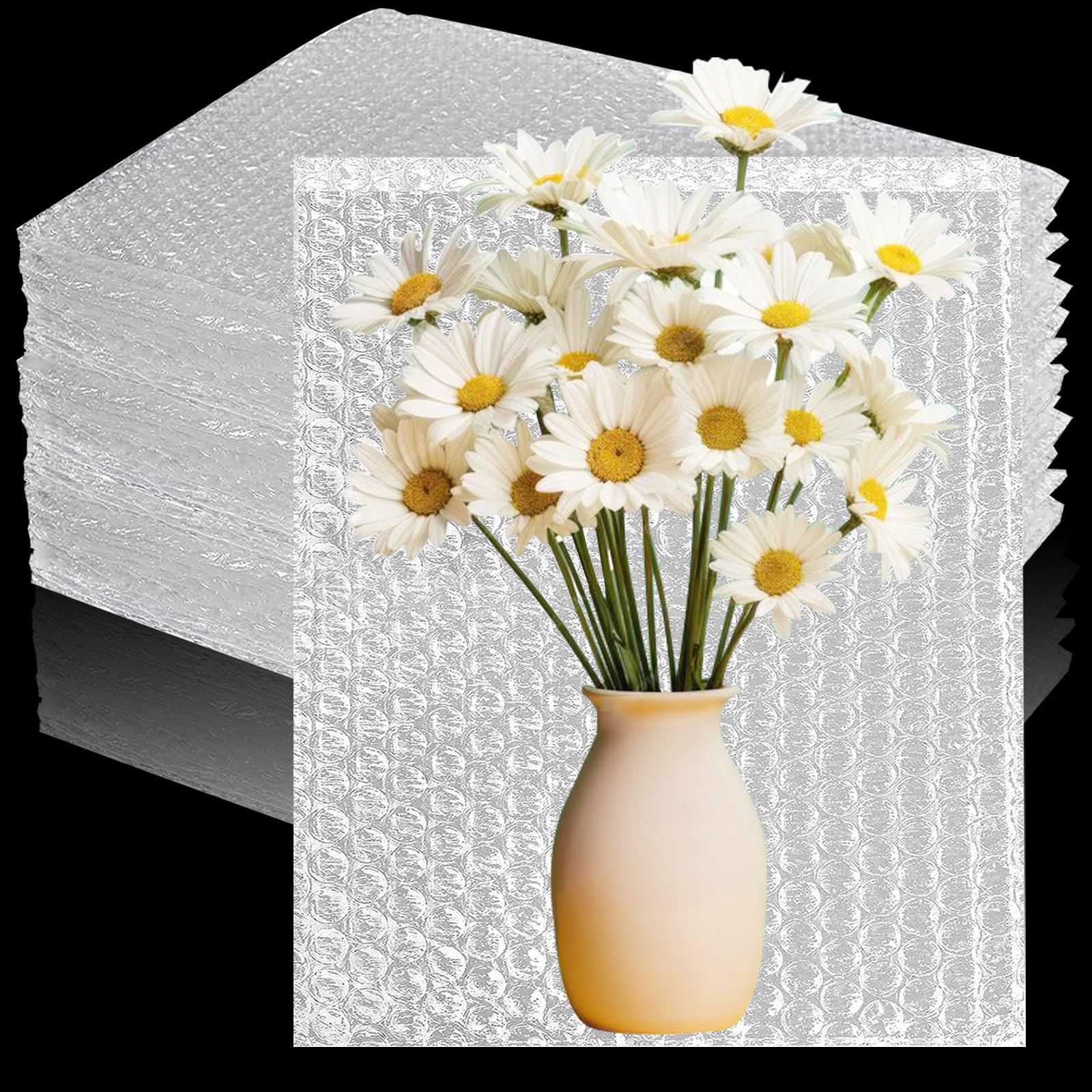 200 Pcs Clear Bubble Out Bags 6”x8”/ 12"x12" / 16"x20", Bubble Pouches Wrap Bag