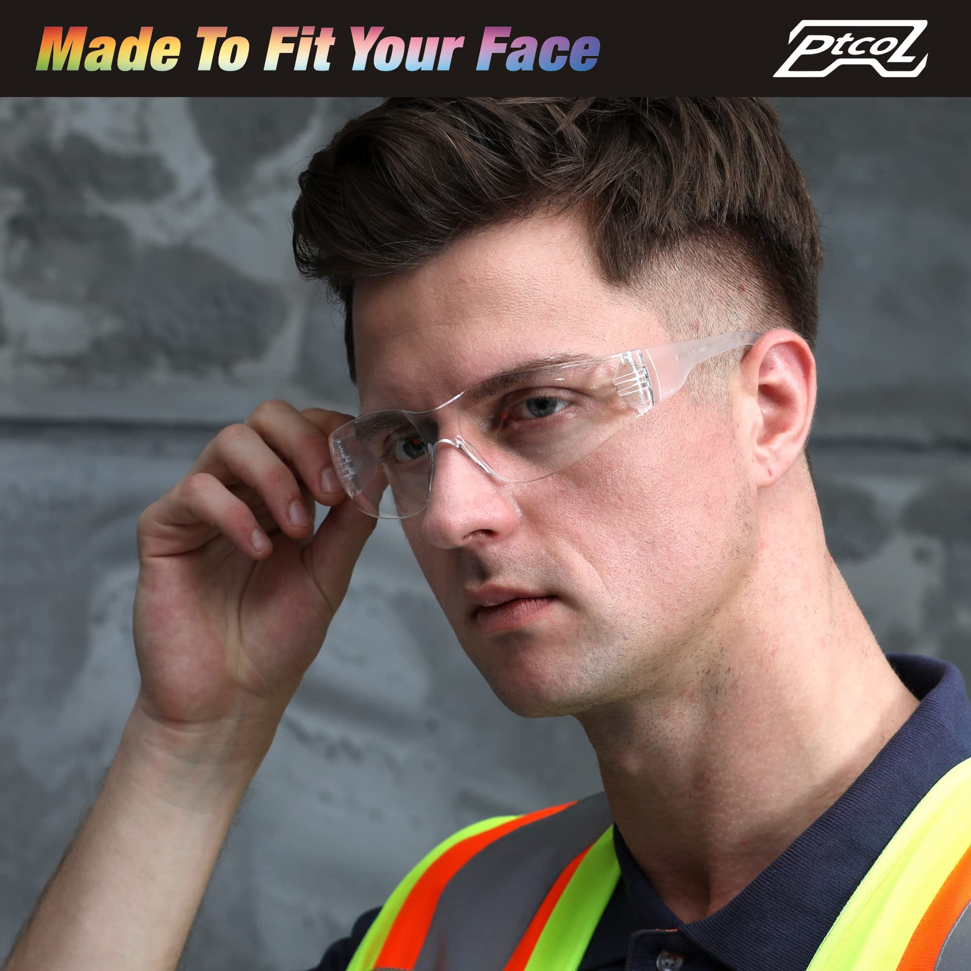 [28 PCS] Safety Glasses (Bulk Pack of 24+4) with ANSI Z87.1 Certified