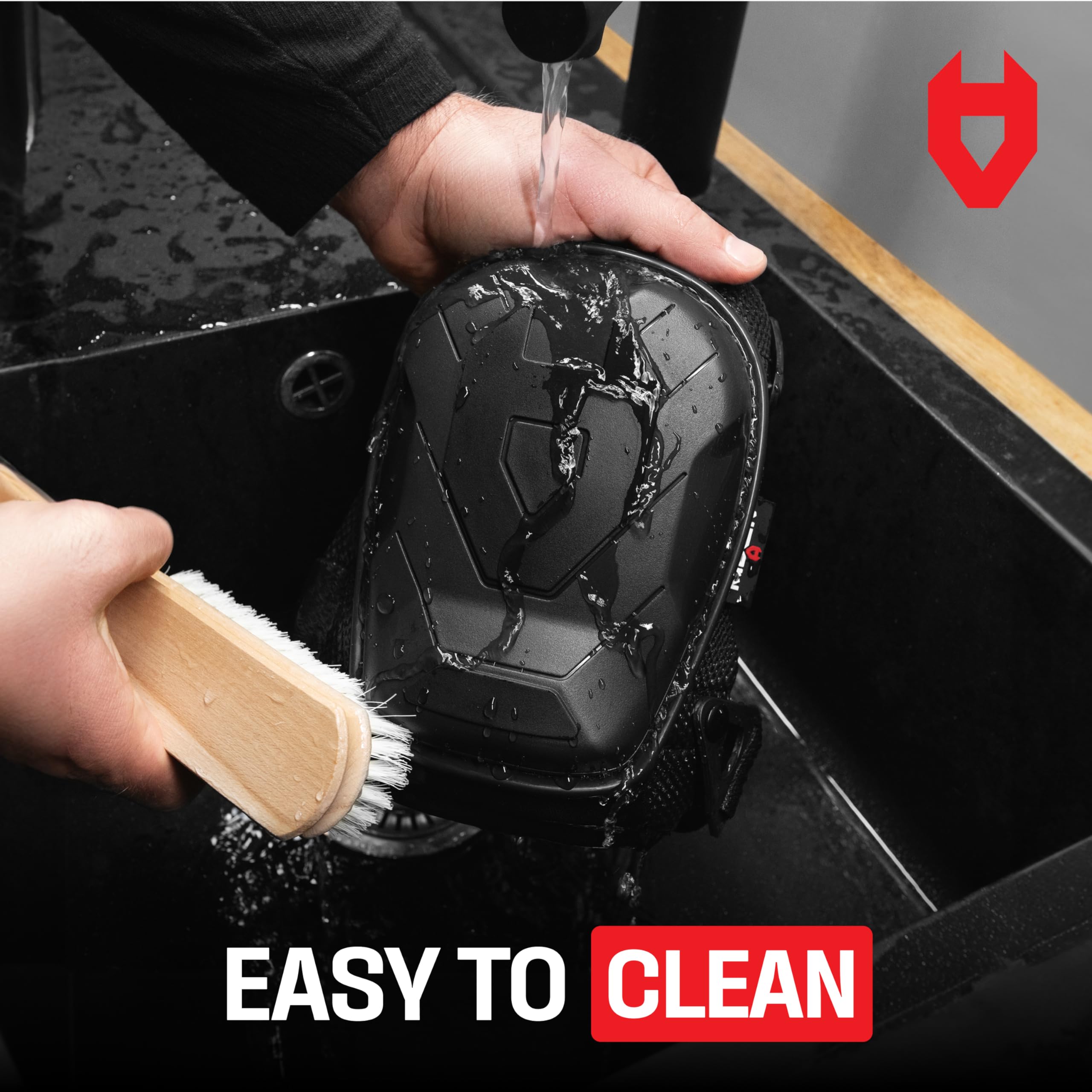 [1 Pair] Professional Construction Knee Pads for Men and Women w/ Non Slip Heavy Duty Cap Support